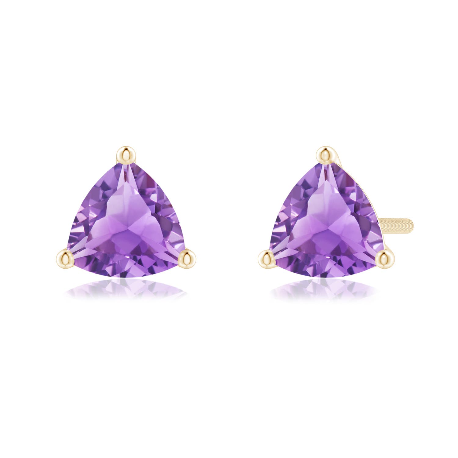 A - Amethyst / 0.8 CT / 14 KT Yellow Gold