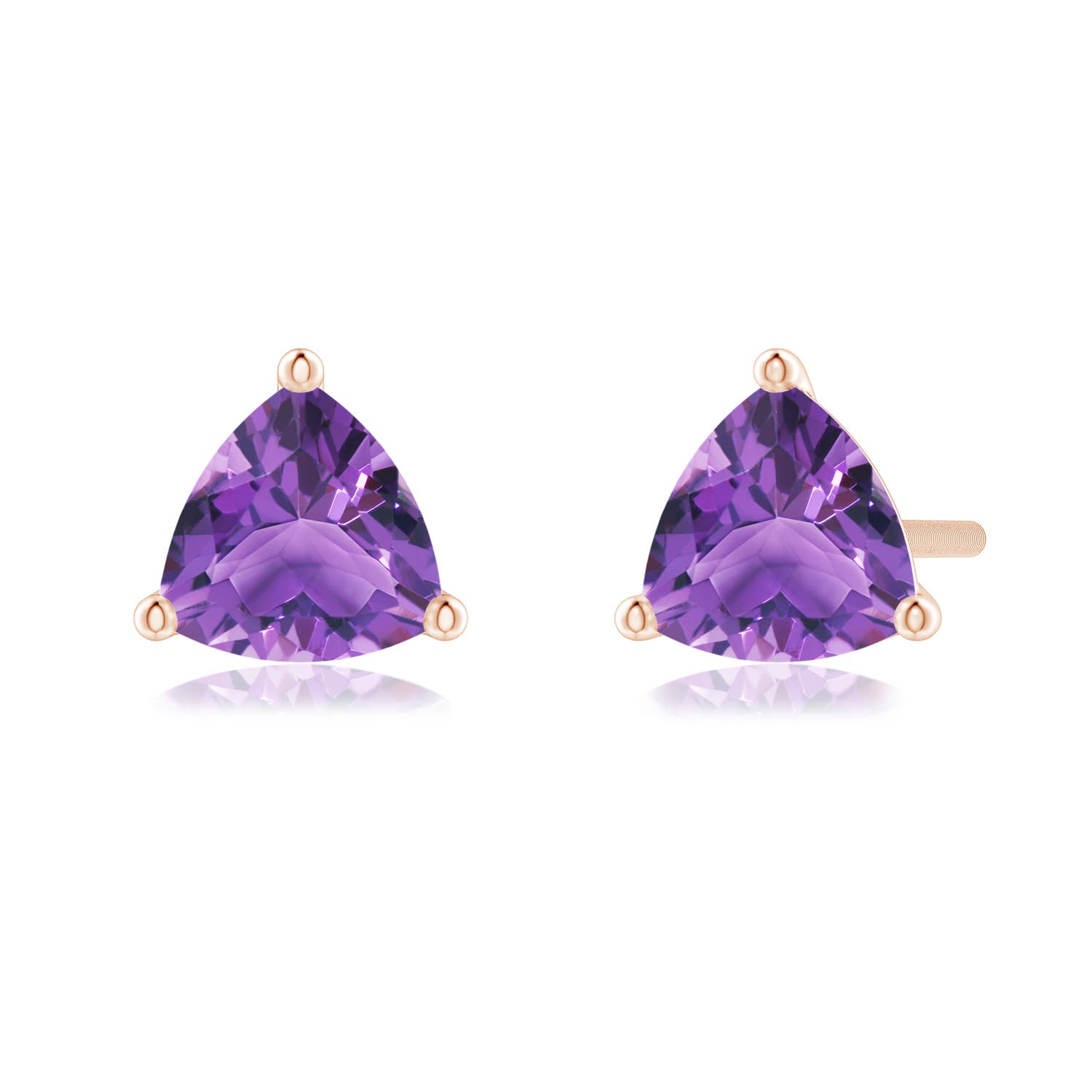 AA - Amethyst / 0.8 CT / 14 KT Rose Gold