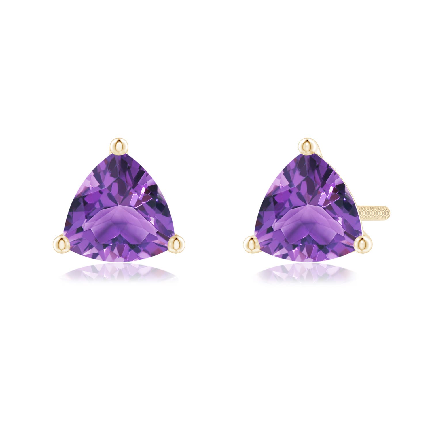 AA - Amethyst / 0.8 CT / 14 KT Yellow Gold