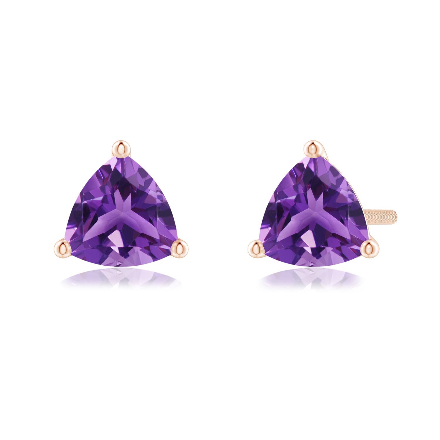 AAA - Amethyst / 0.8 CT / 14 KT Rose Gold