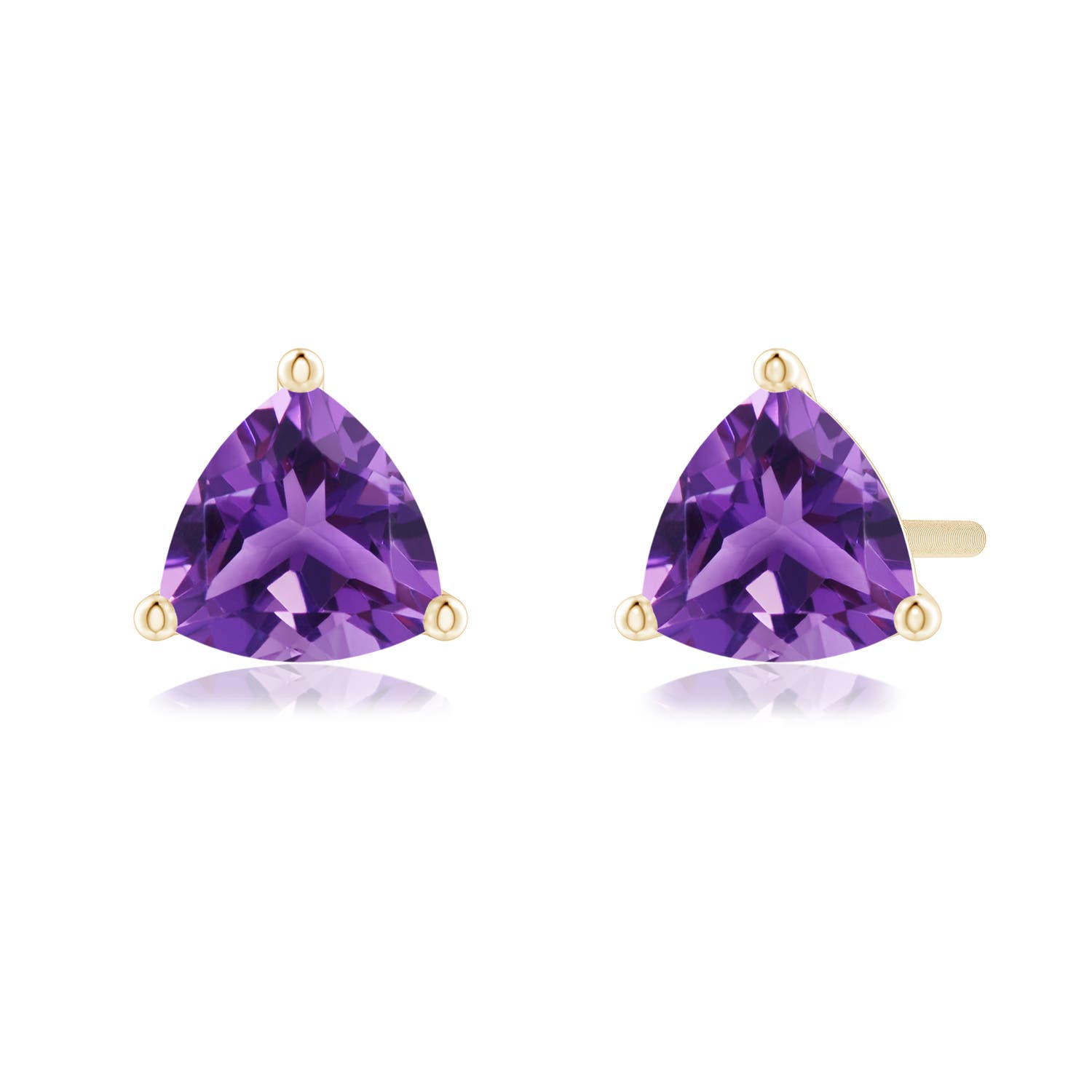 AAA - Amethyst / 0.8 CT / 14 KT Yellow Gold