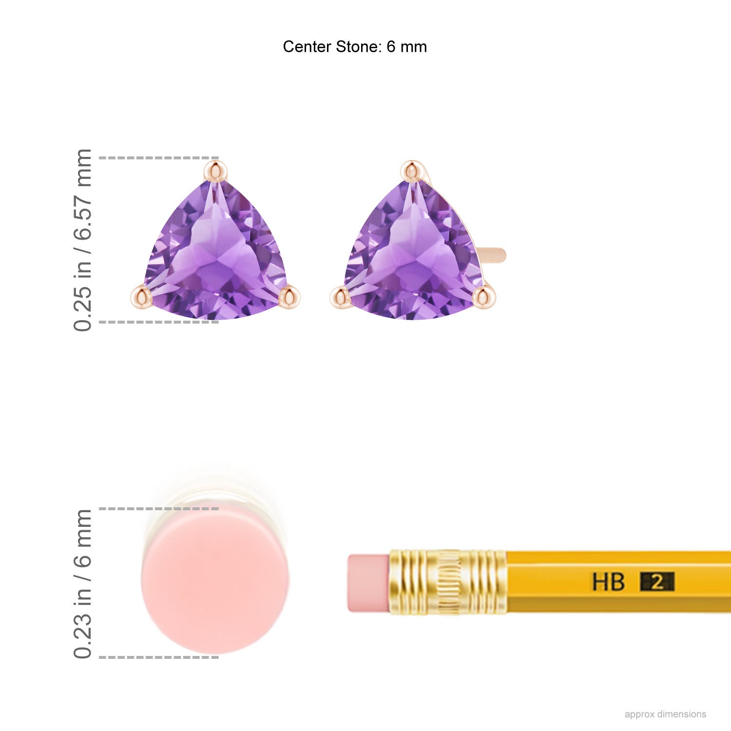 A - Amethyst / 1.4 CT / 14 KT Rose Gold