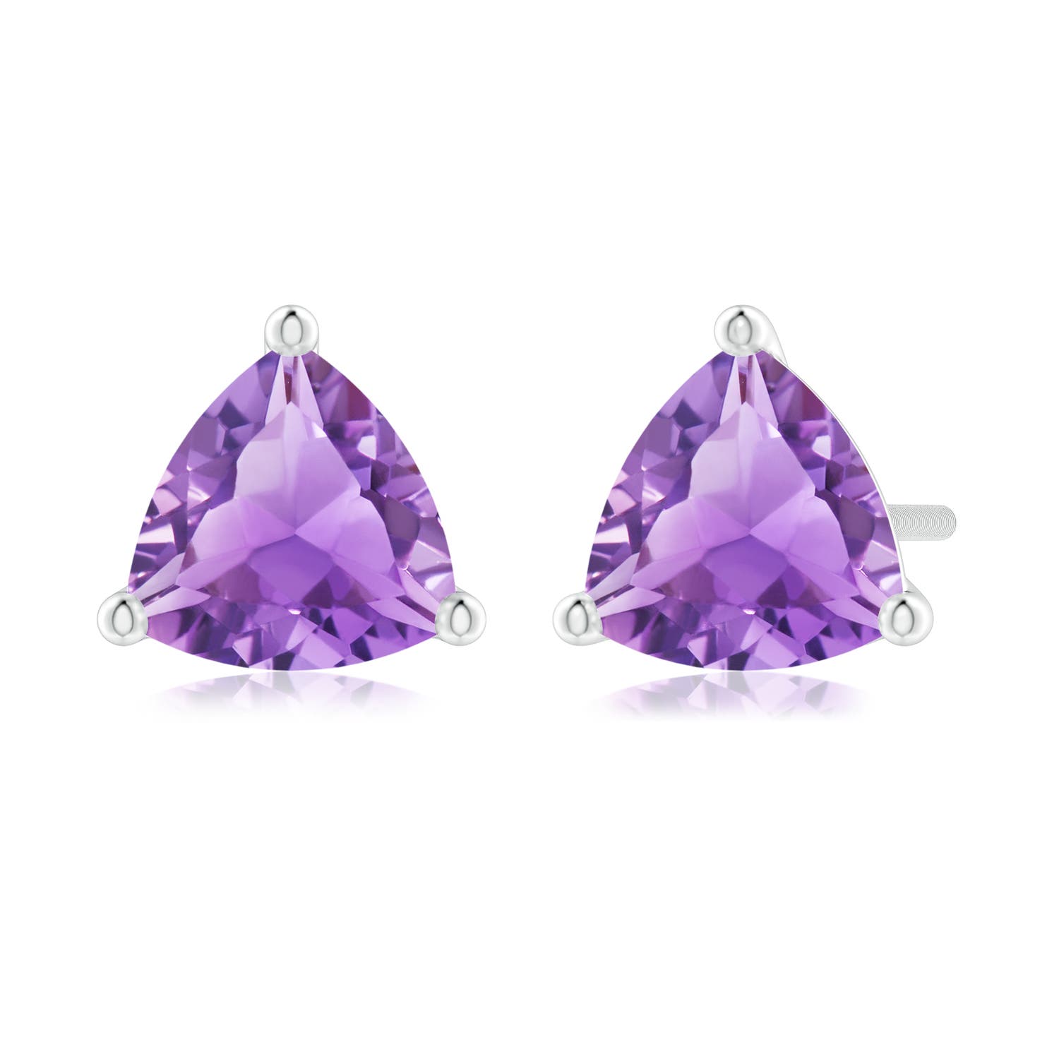 A - Amethyst / 1.4 CT / 14 KT White Gold