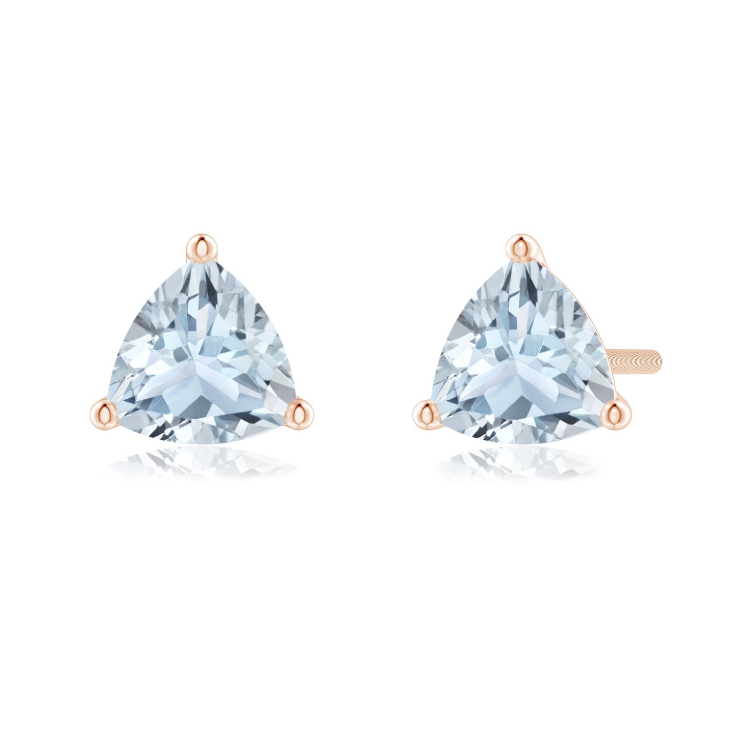 A - Aquamarine / 0.7 CT / 14 KT Rose Gold