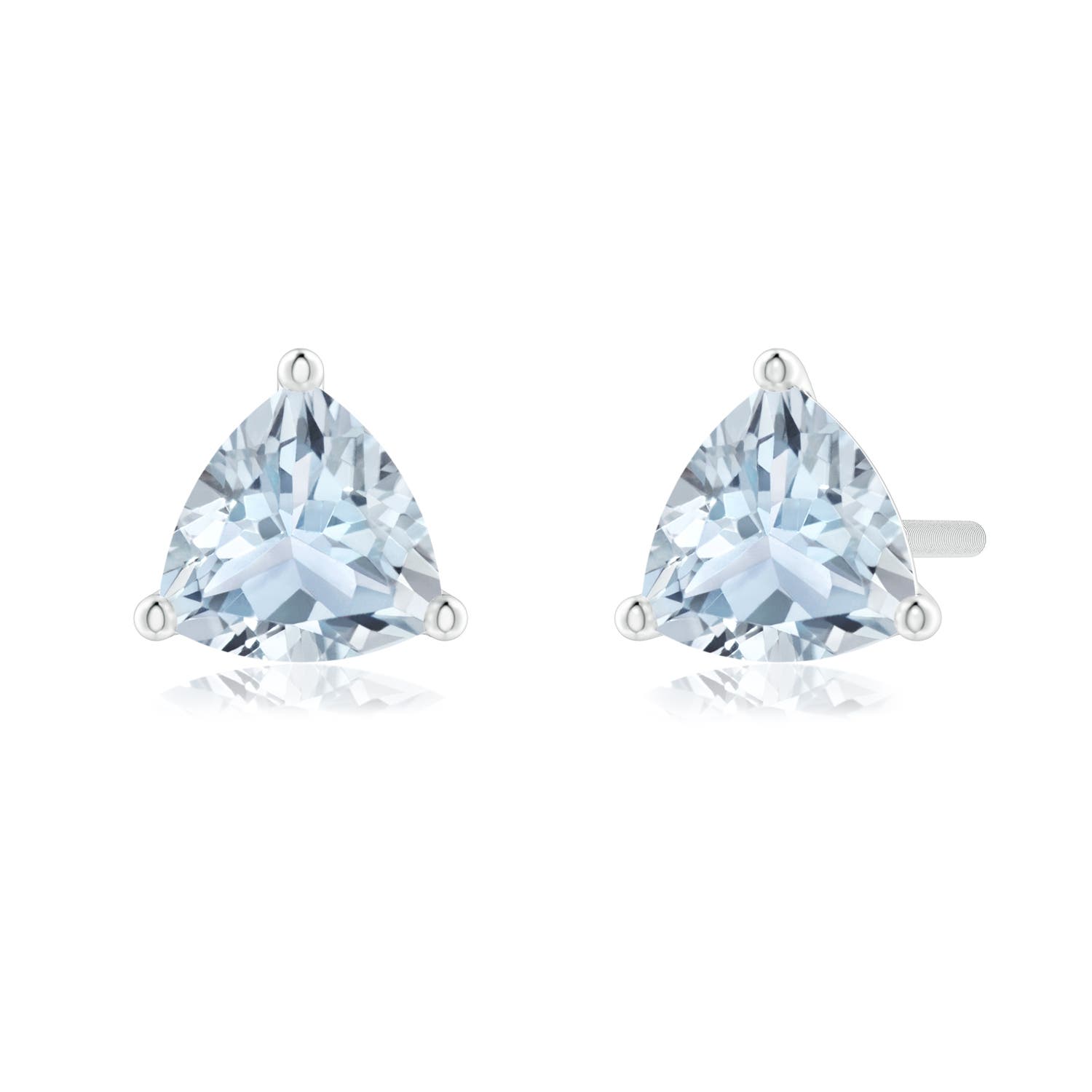 A - Aquamarine / 0.7 CT / 14 KT White Gold