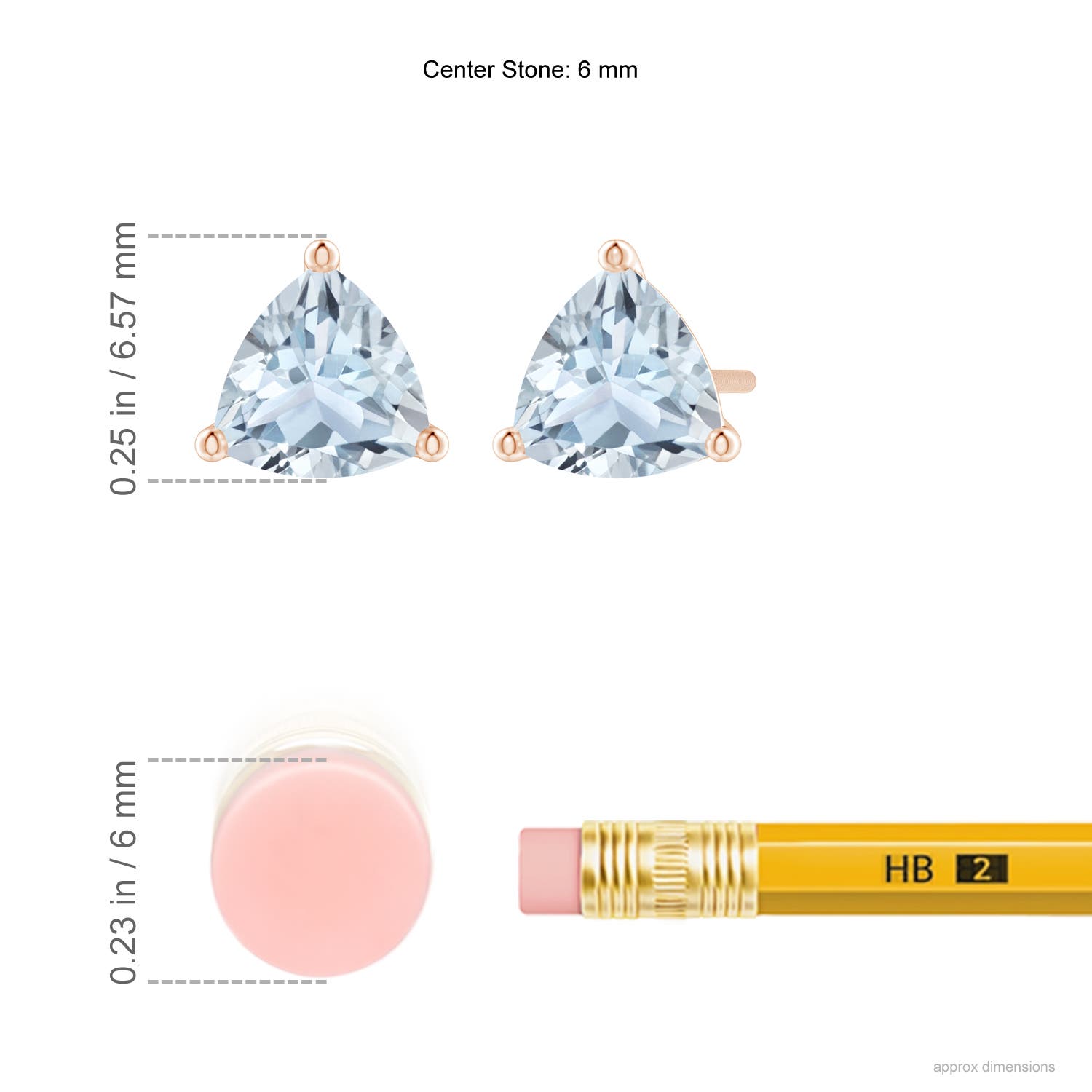 A - Aquamarine / 1.2 CT / 14 KT Rose Gold