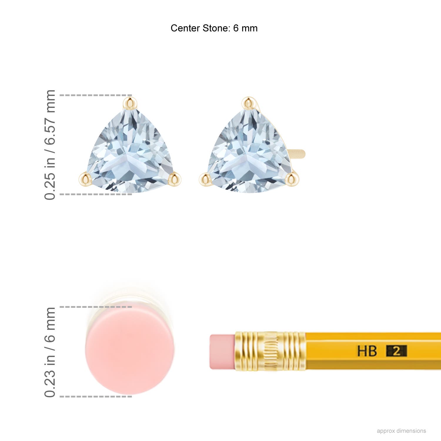 A - Aquamarine / 1.2 CT / 14 KT Yellow Gold