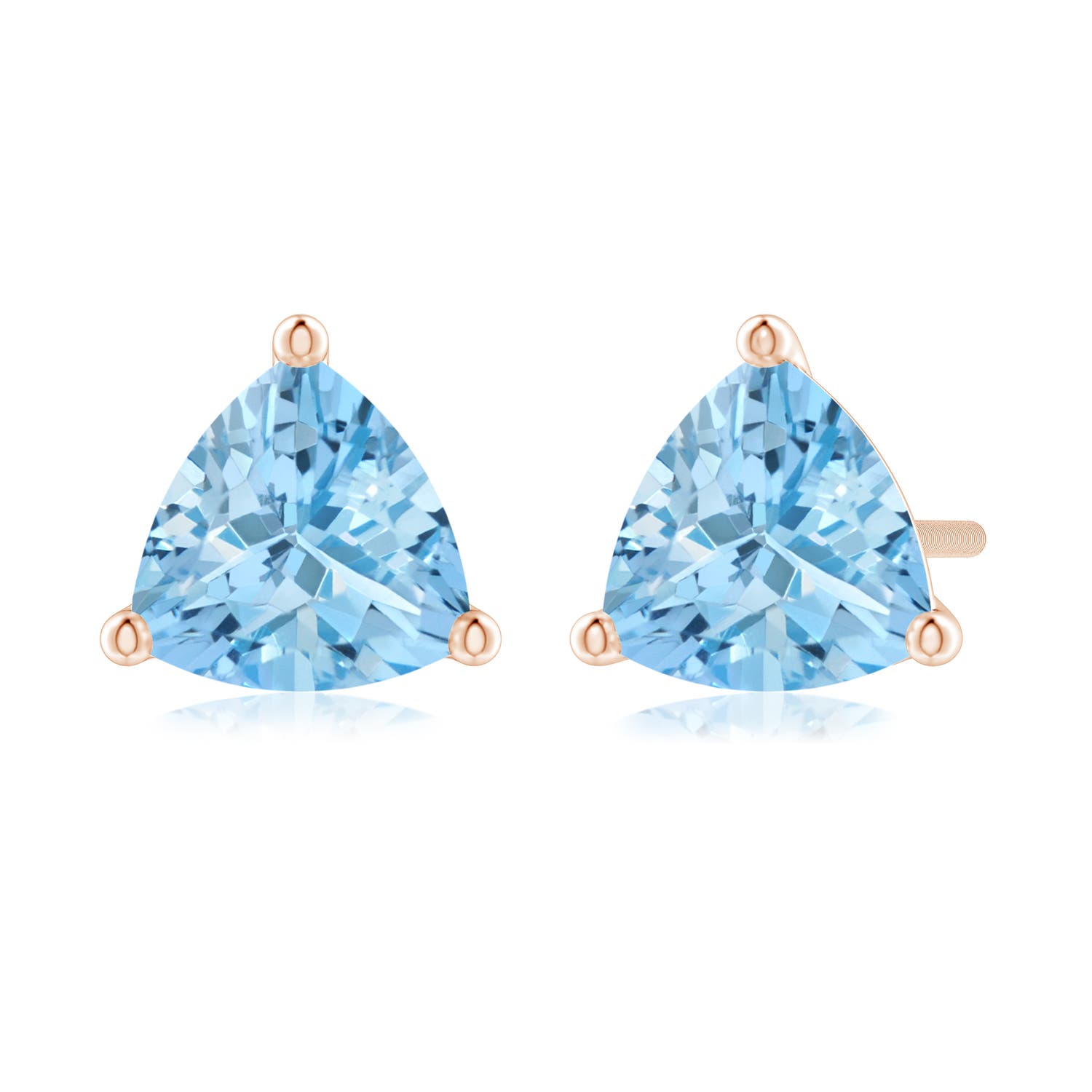 AAAA - Aquamarine / 1.2 CT / 14 KT Rose Gold