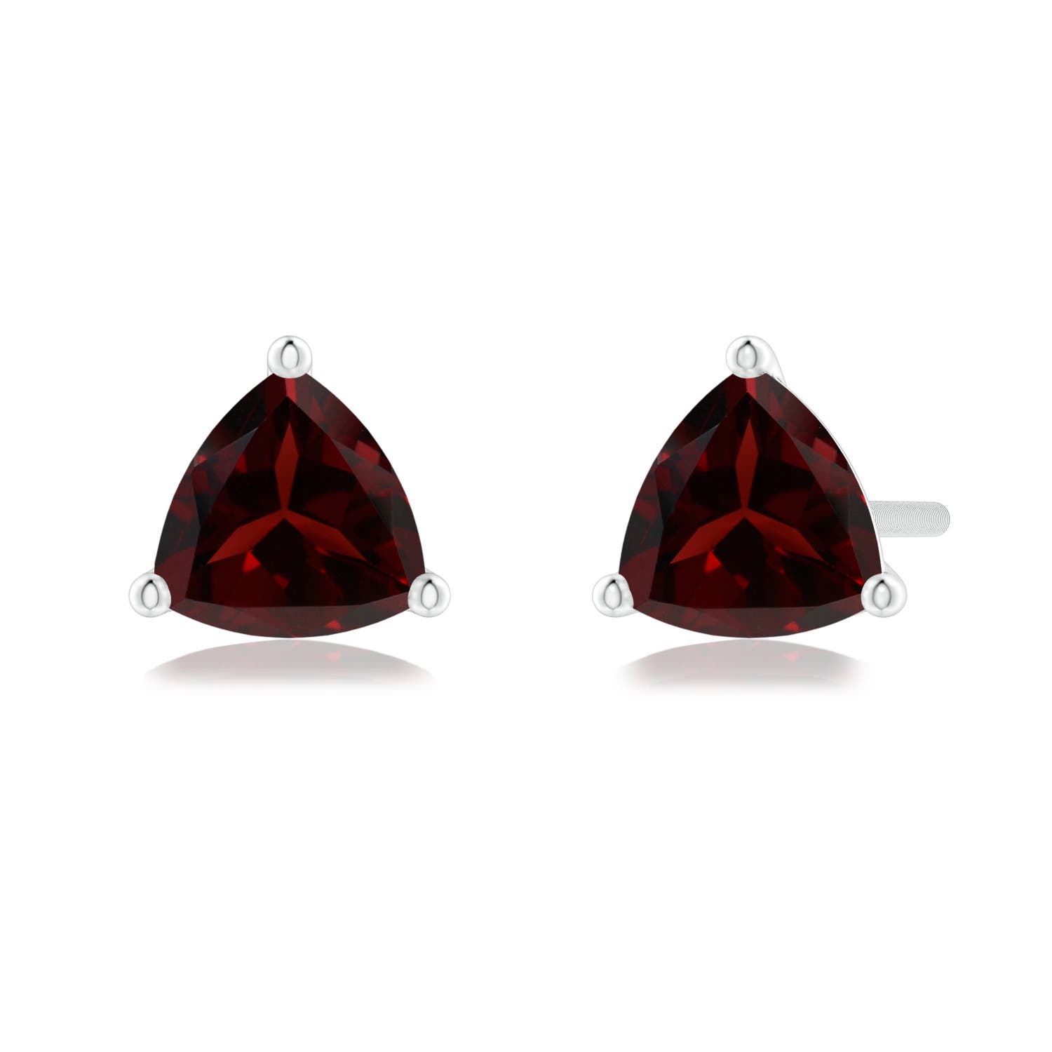 A - Garnet / 1 CT / 14 KT White Gold