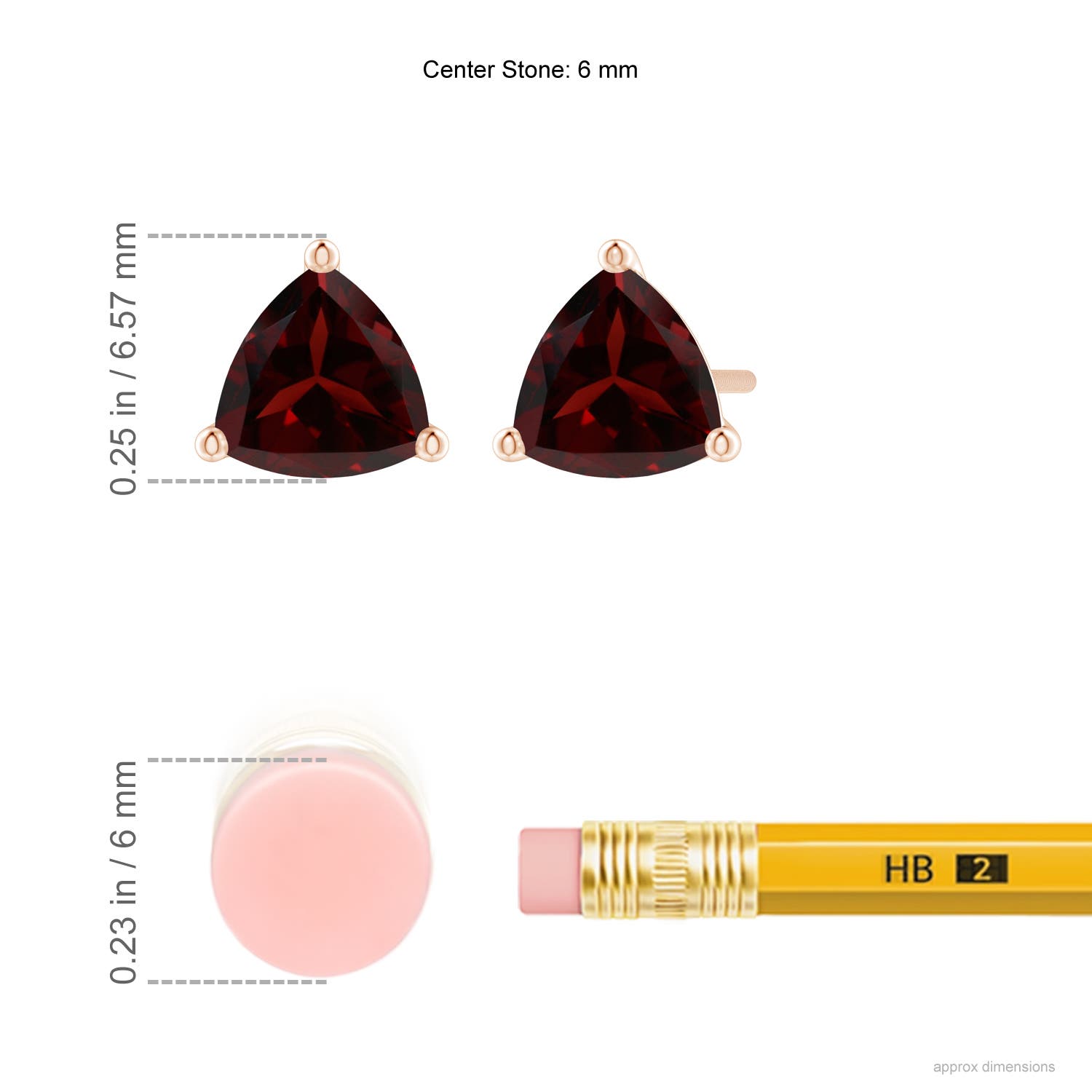 A - Garnet / 1.7 CT / 14 KT Rose Gold