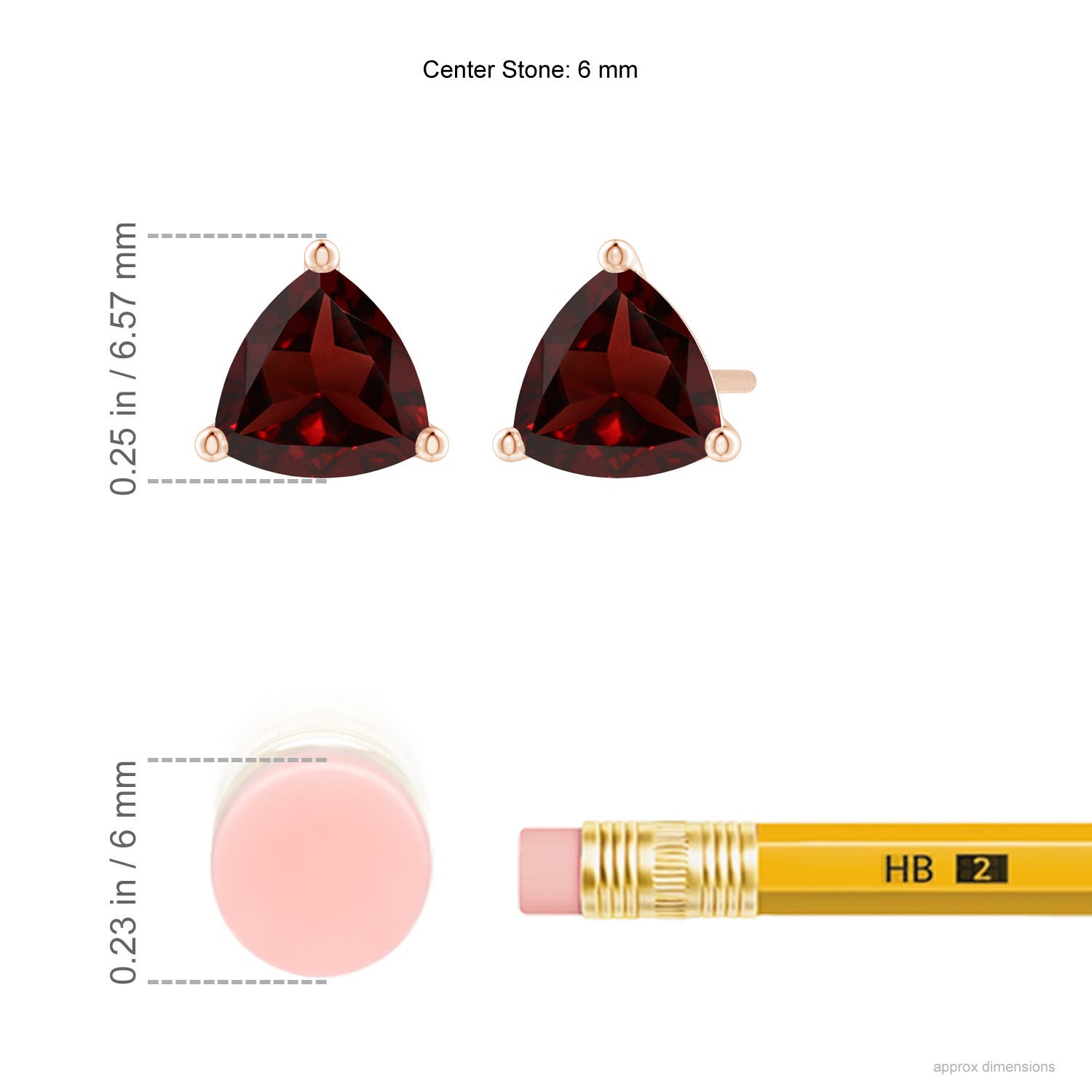 AA - Garnet / 1.7 CT / 14 KT Rose Gold