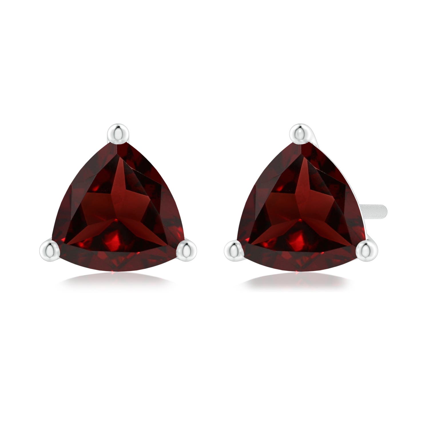 AA - Garnet / 1.7 CT / 14 KT White Gold