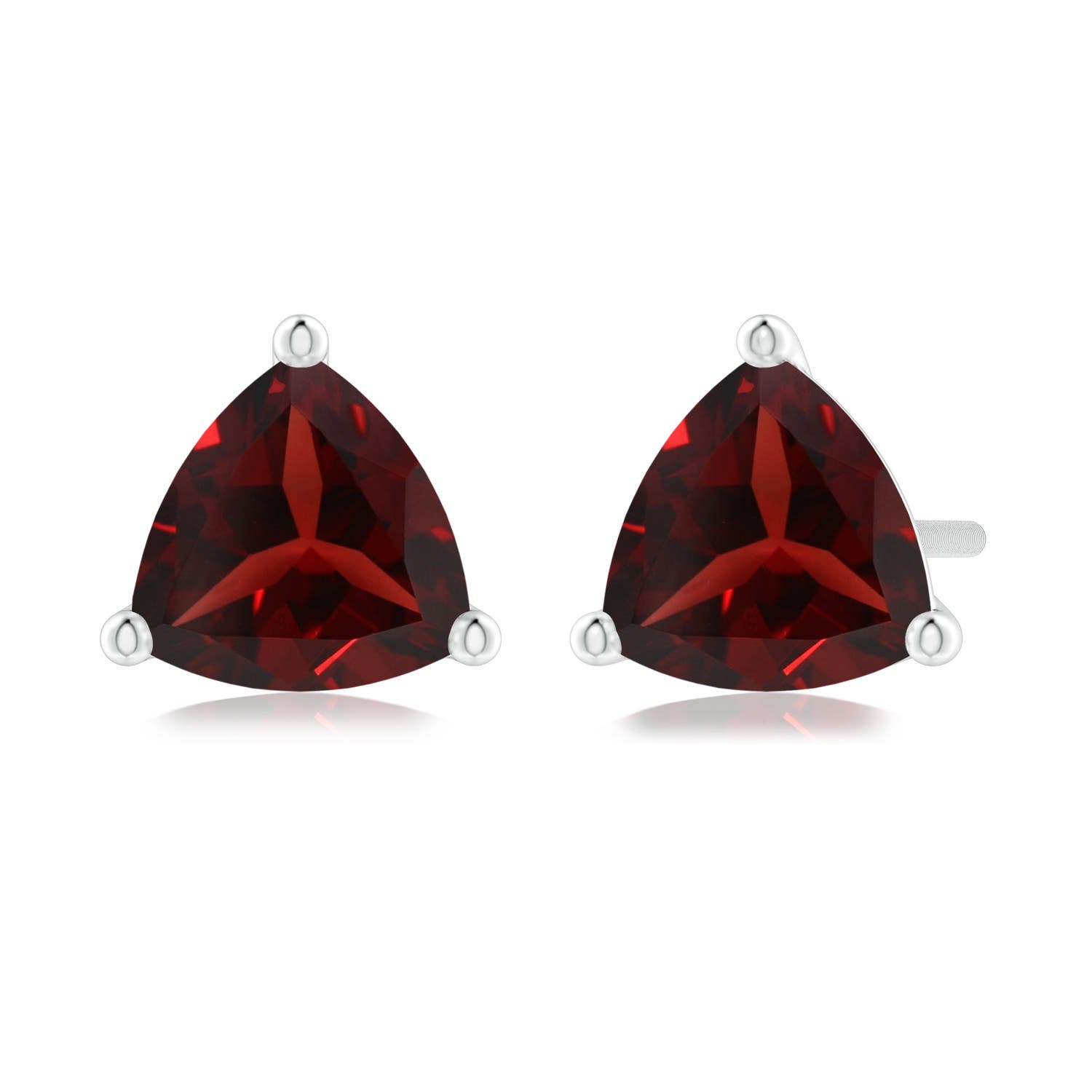 AAA - Garnet / 1.7 CT / 14 KT White Gold