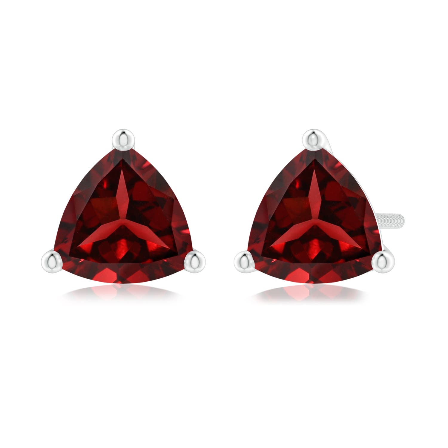 AAAA - Garnet / 1.7 CT / 14 KT White Gold