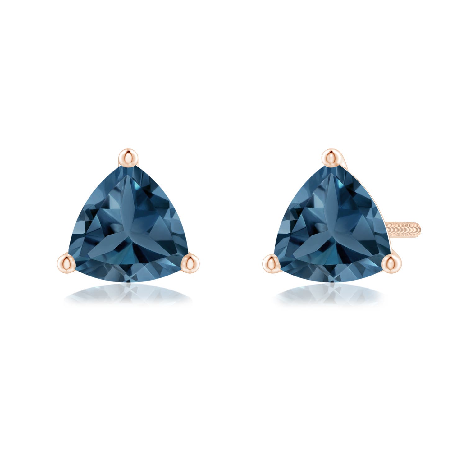 A - London Blue Topaz / 1 CT / 14 KT Rose Gold