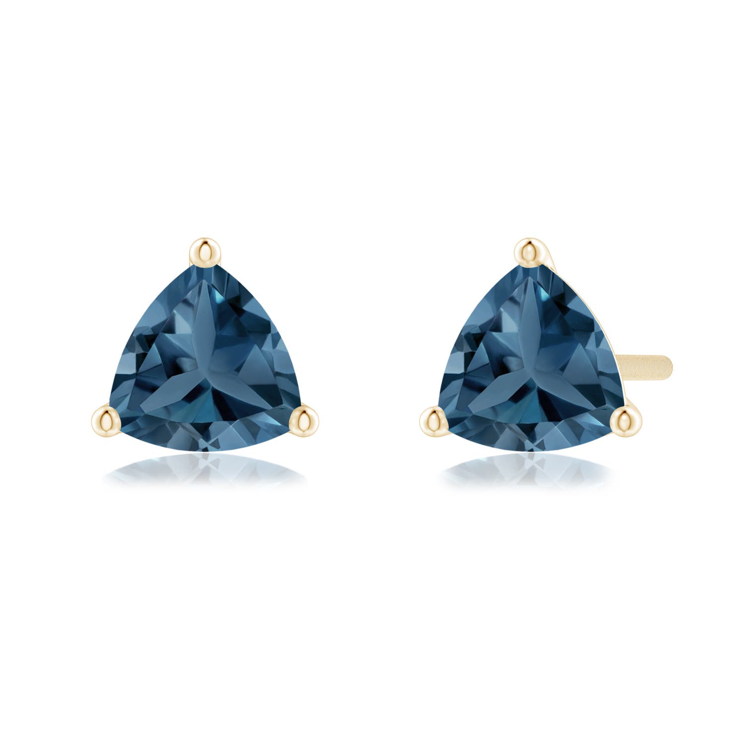 A - London Blue Topaz / 1 CT / 14 KT Yellow Gold