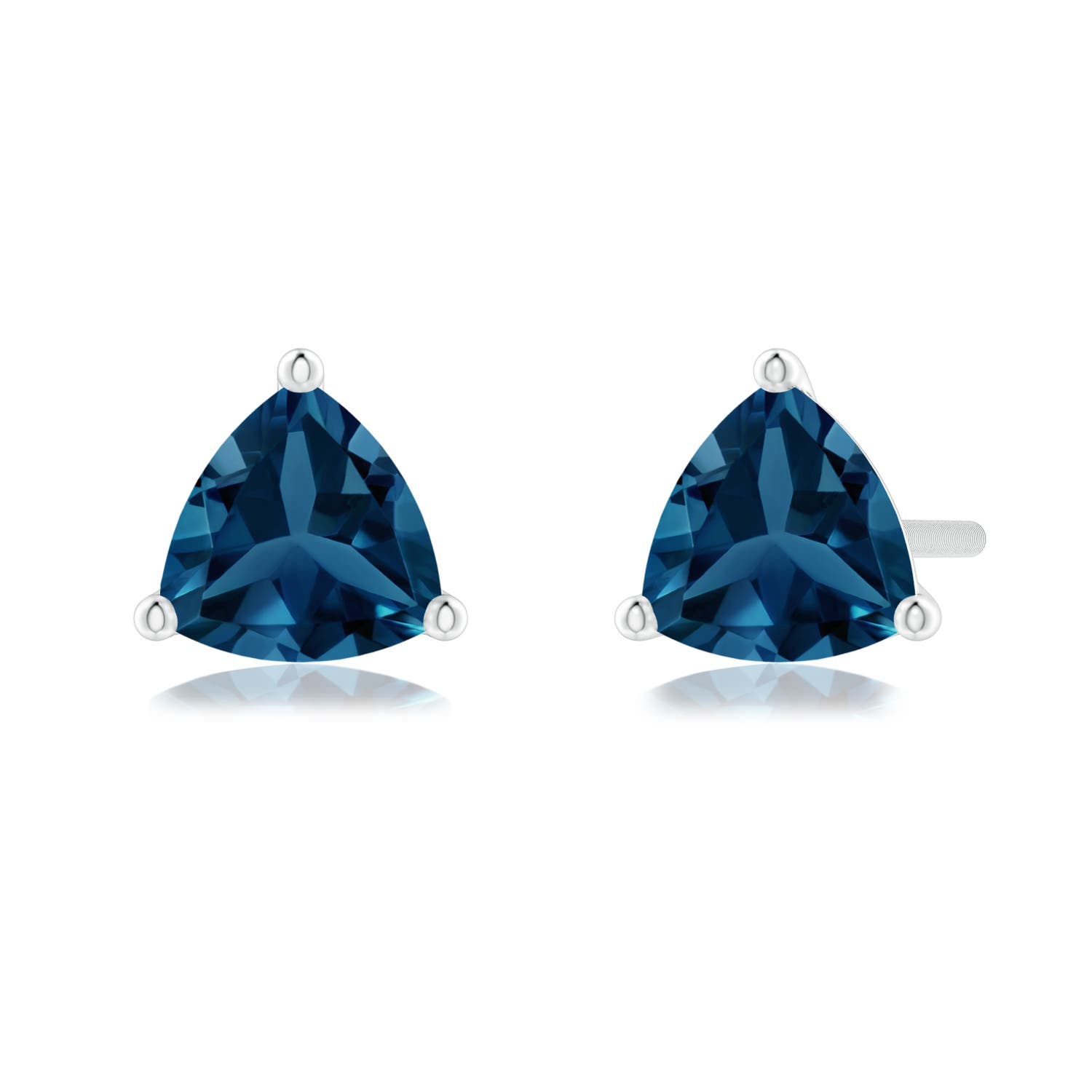 AAA - London Blue Topaz / 1 CT / 14 KT White Gold