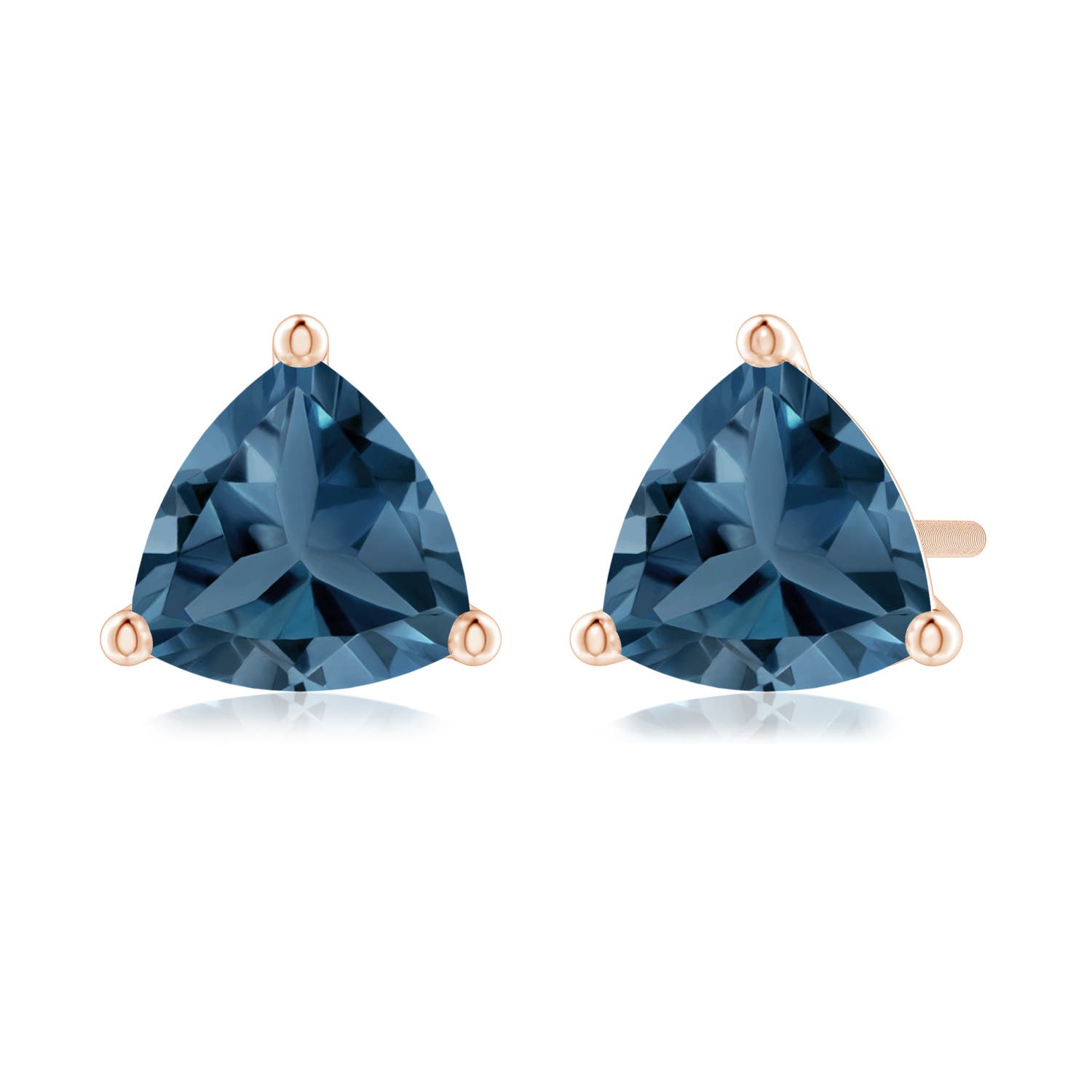 A - London Blue Topaz / 1.8 CT / 14 KT Rose Gold