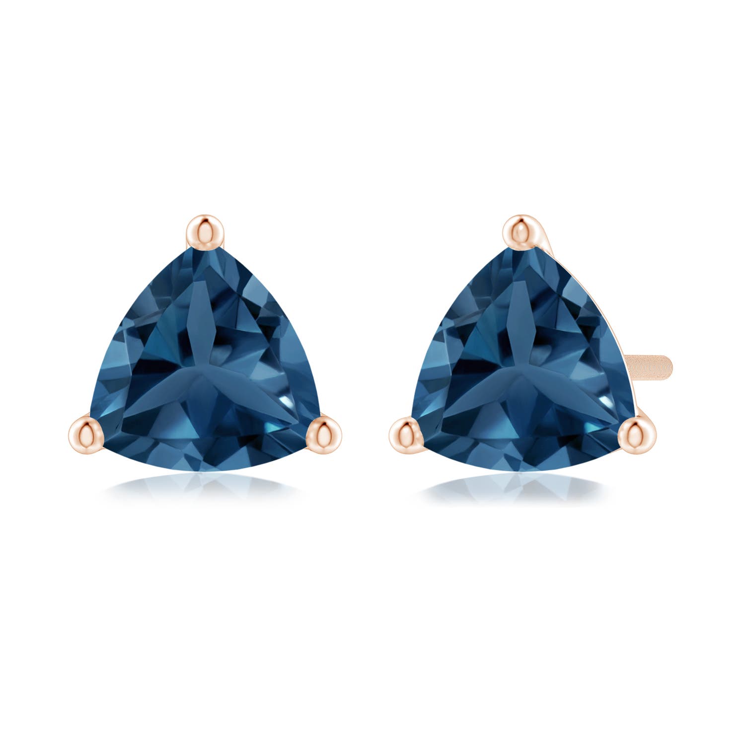 AA - London Blue Topaz / 1.8 CT / 14 KT Rose Gold