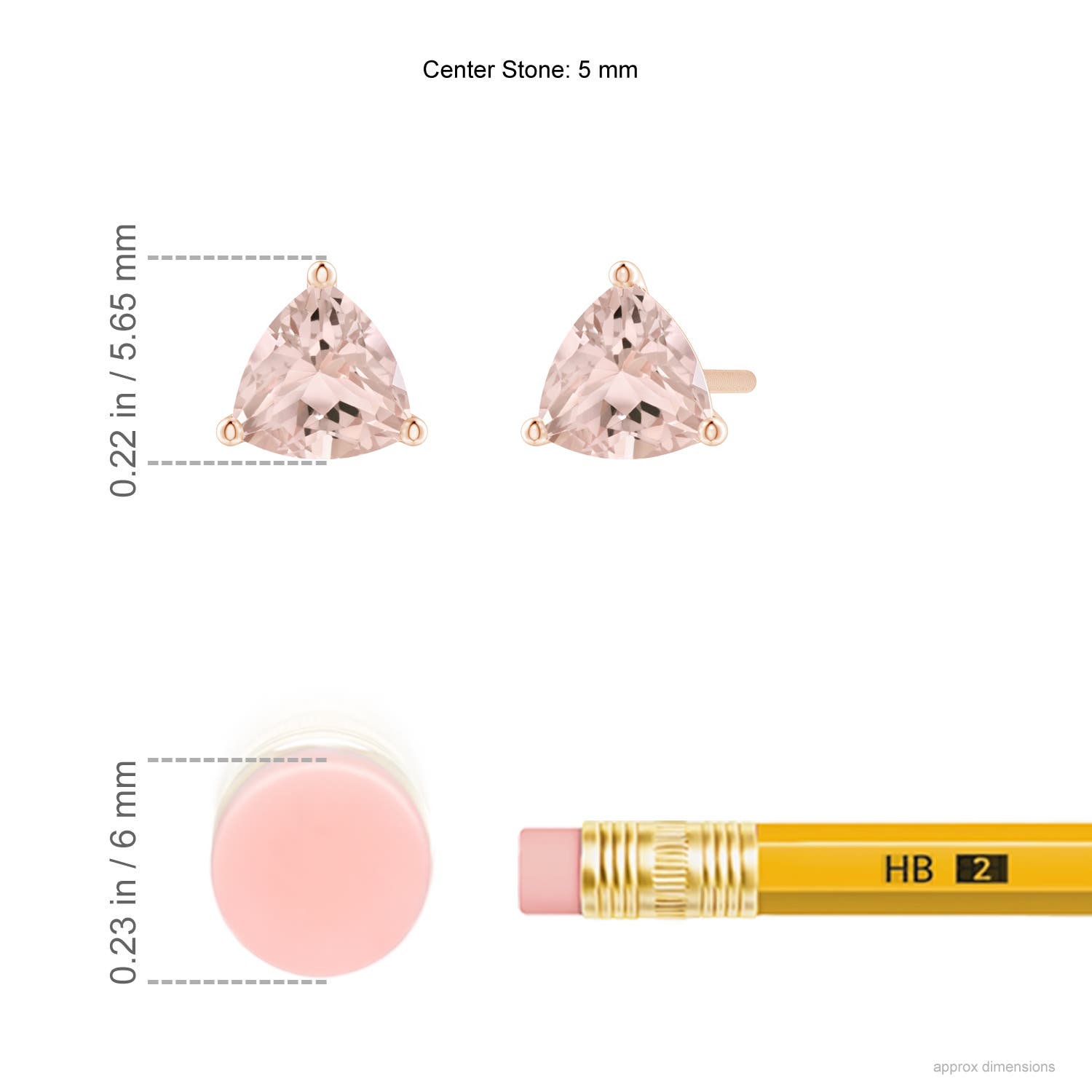 A - Morganite / 0.7 CT / 14 KT Rose Gold