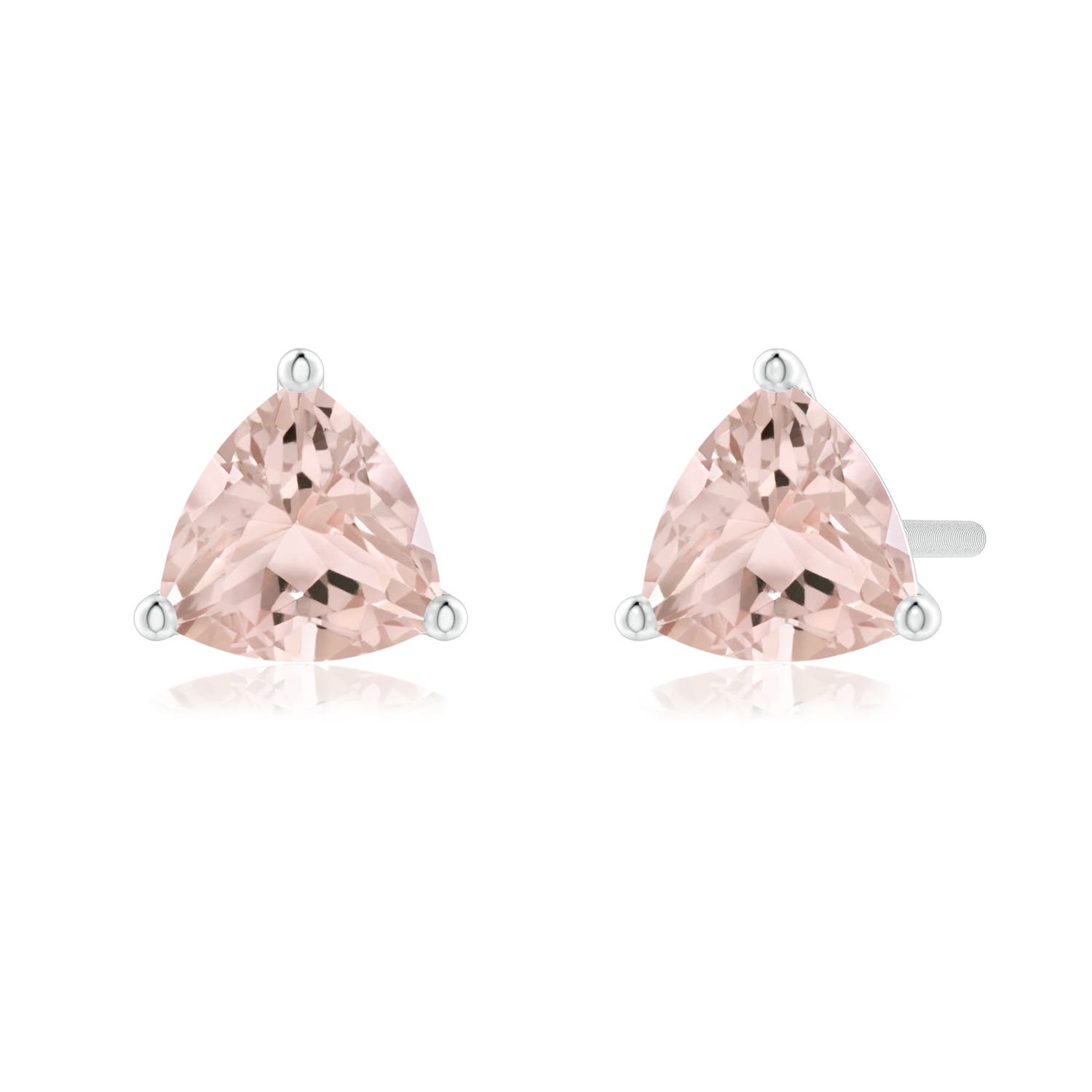 A - Morganite / 0.7 CT / 14 KT White Gold