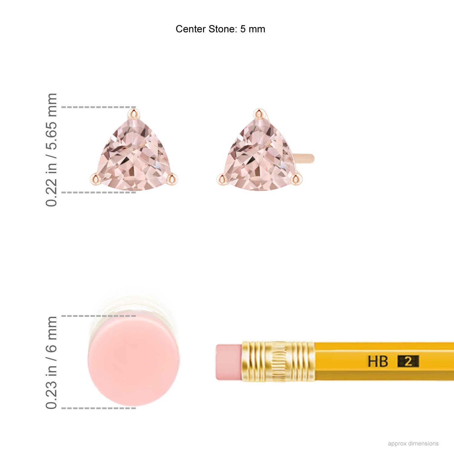 AA - Morganite / 0.7 CT / 14 KT Rose Gold