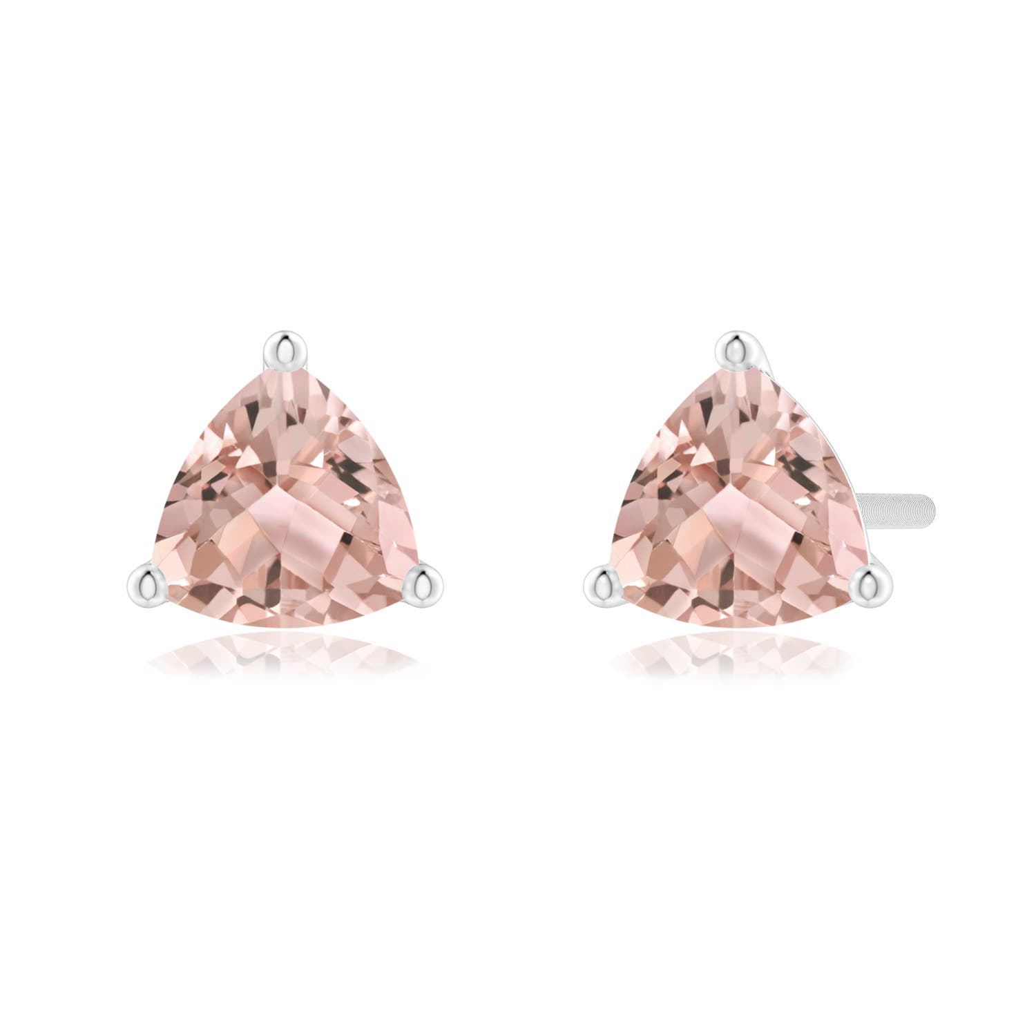 AAA - Morganite / 0.7 CT / 14 KT White Gold