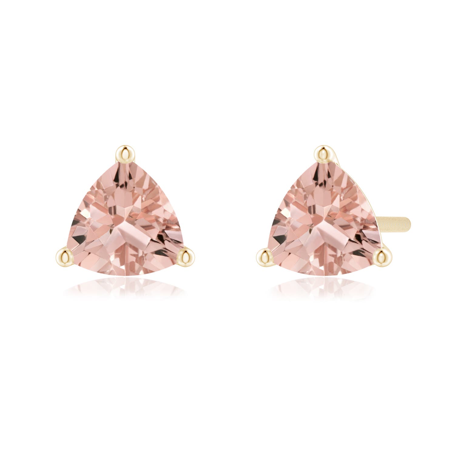 AAAA - Morganite / 0.7 CT / 14 KT Yellow Gold