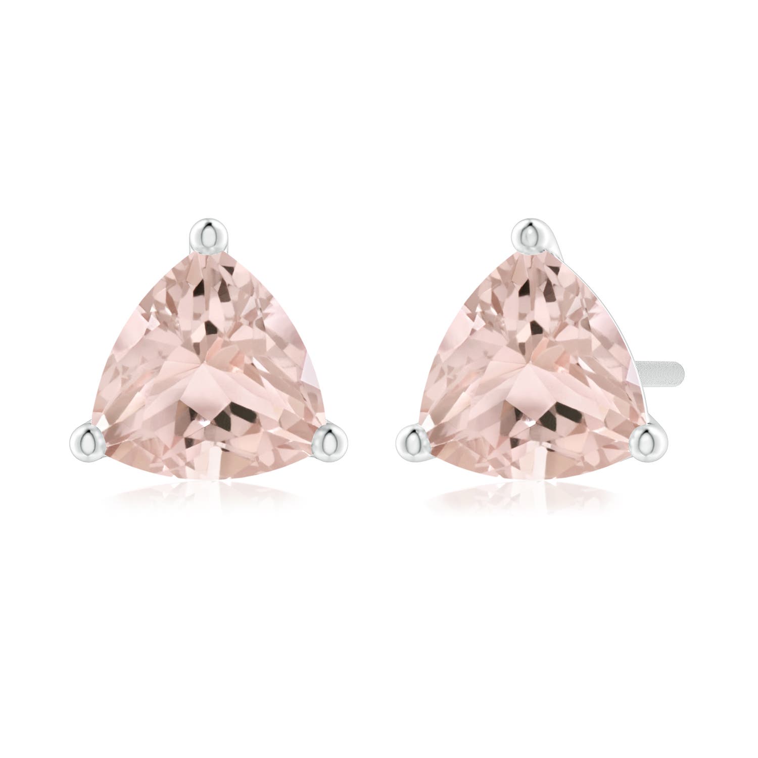 A - Morganite / 1.2 CT / 14 KT White Gold