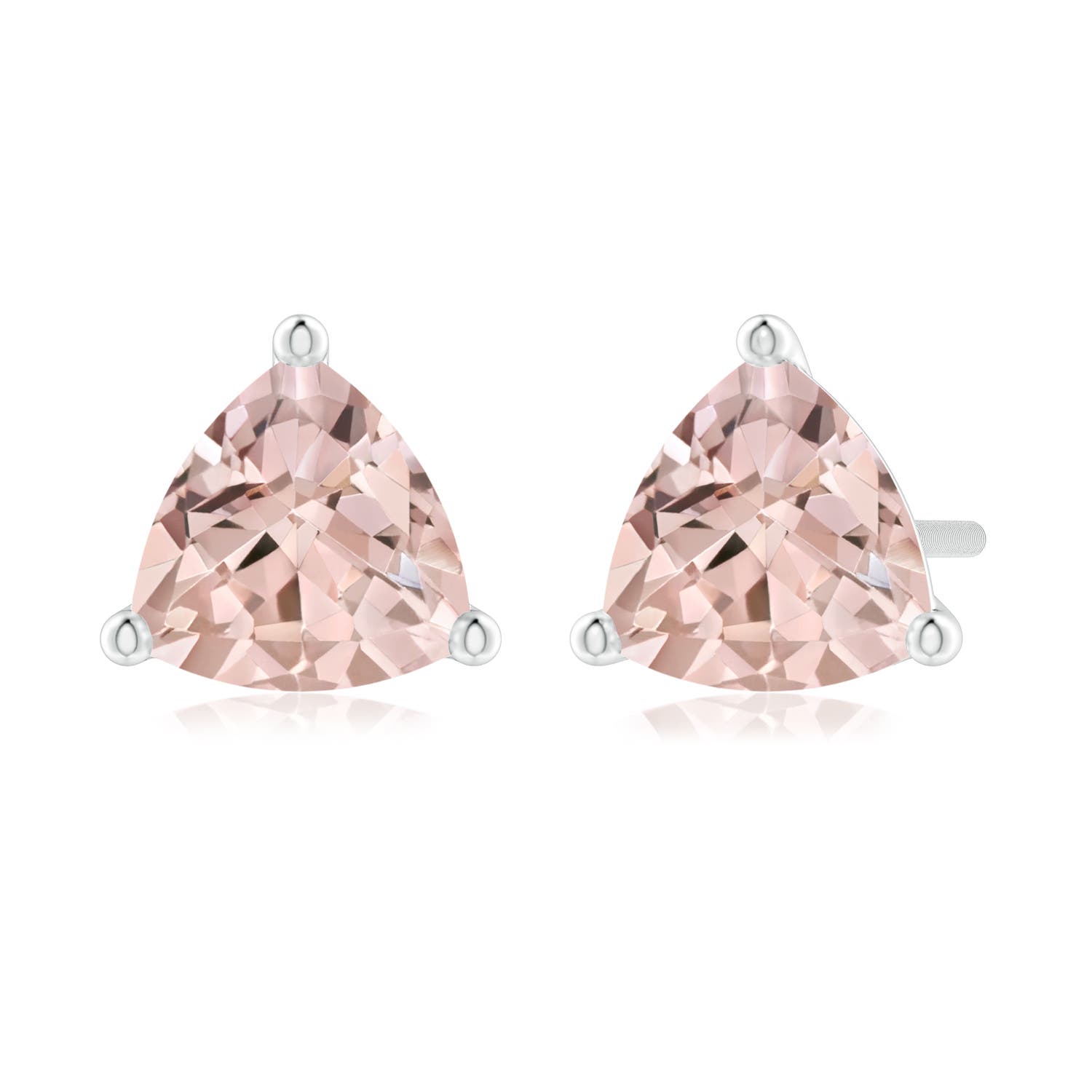 AA - Morganite / 1.2 CT / 14 KT White Gold