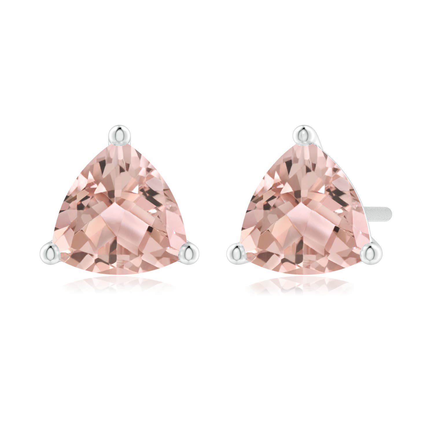 AAA - Morganite / 1.2 CT / 14 KT White Gold