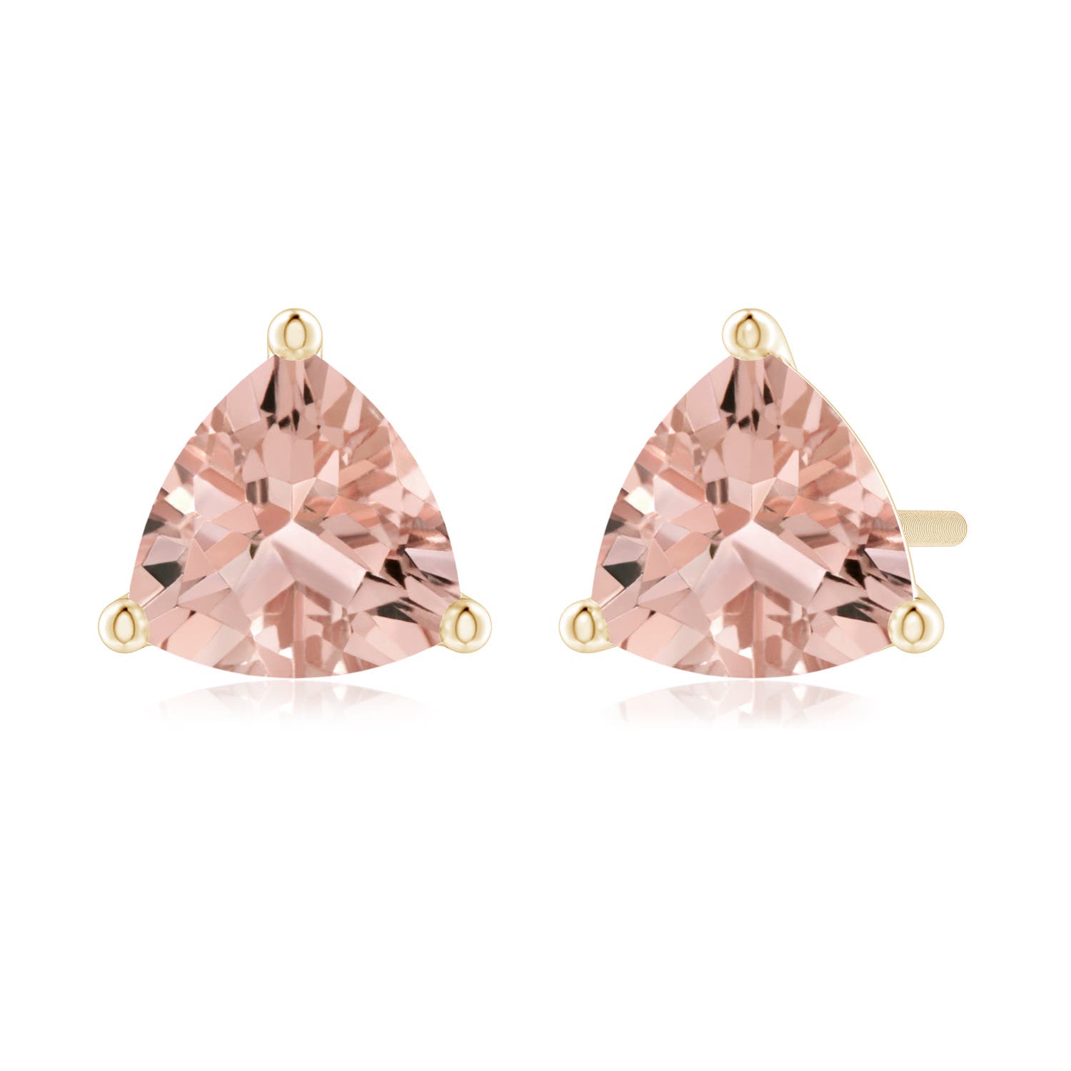 AAAA - Morganite / 1.2 CT / 14 KT Yellow Gold