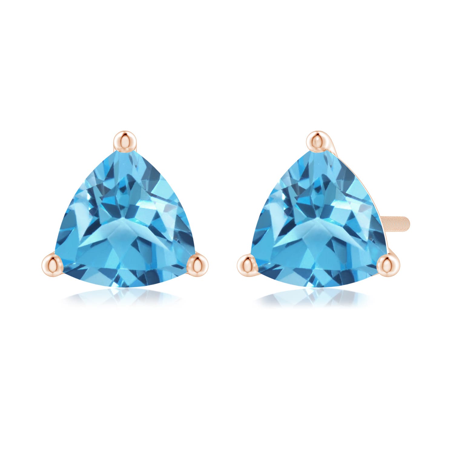 AA - Swiss Blue Topaz / 1.8 CT / 14 KT Rose Gold