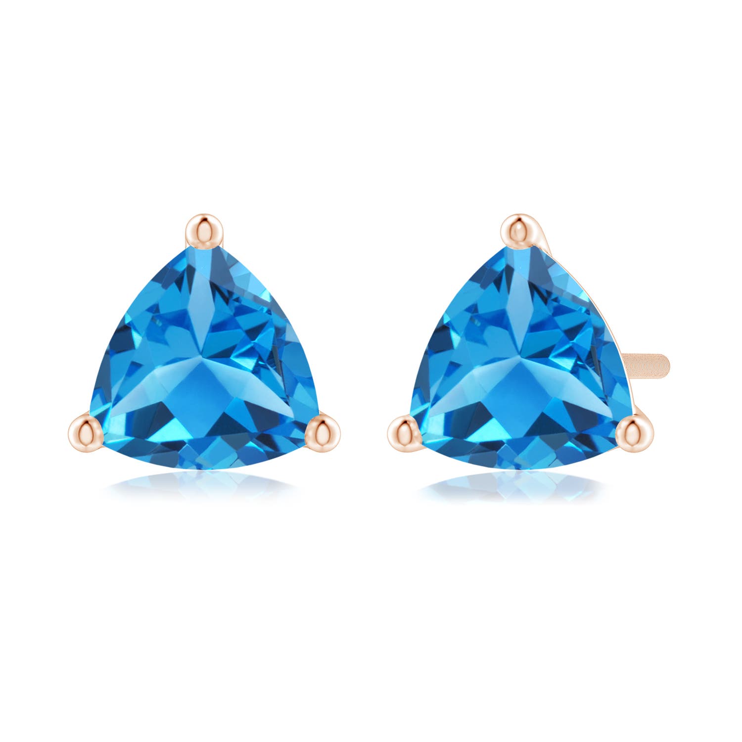 AAAA - Swiss Blue Topaz / 1.8 CT / 14 KT Rose Gold