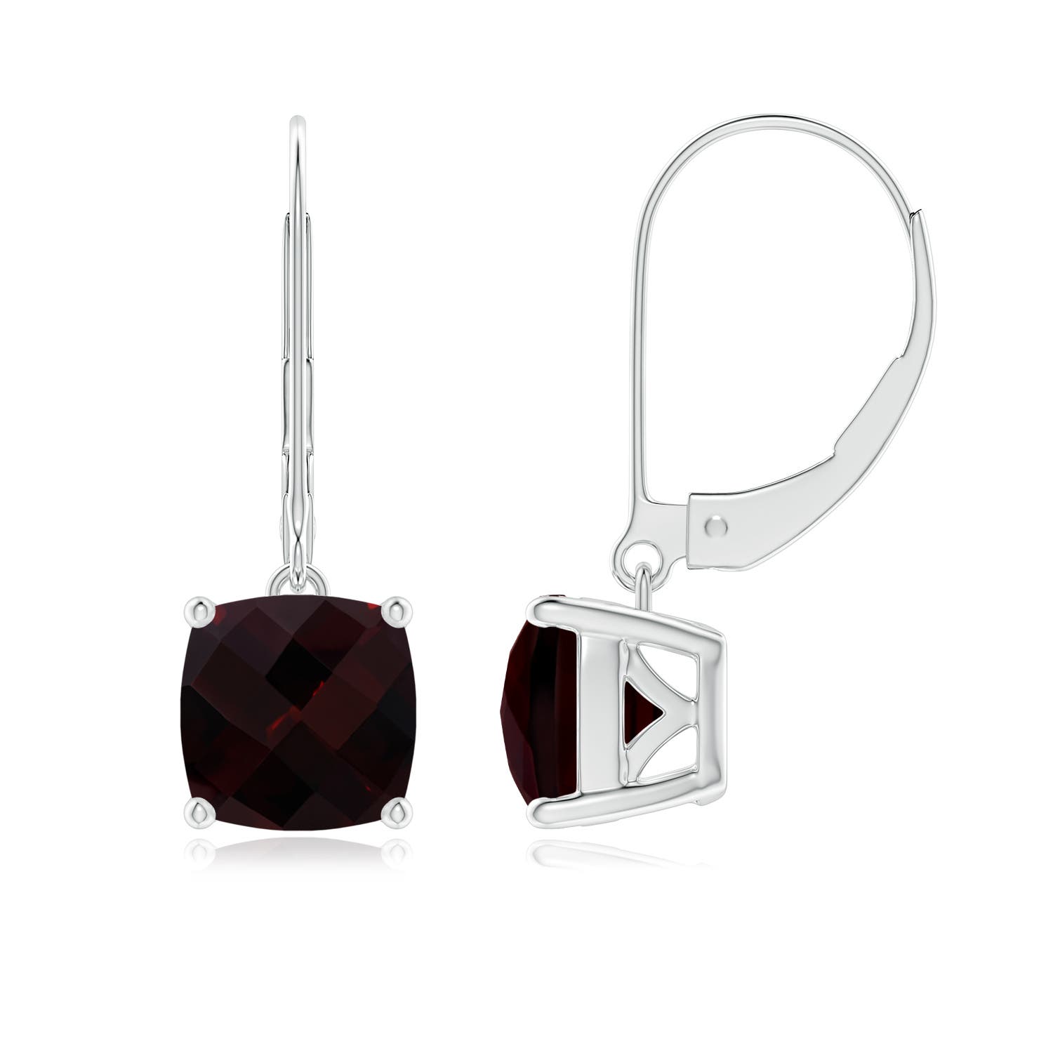 A - Garnet / 3.4 CT / 14 KT White Gold