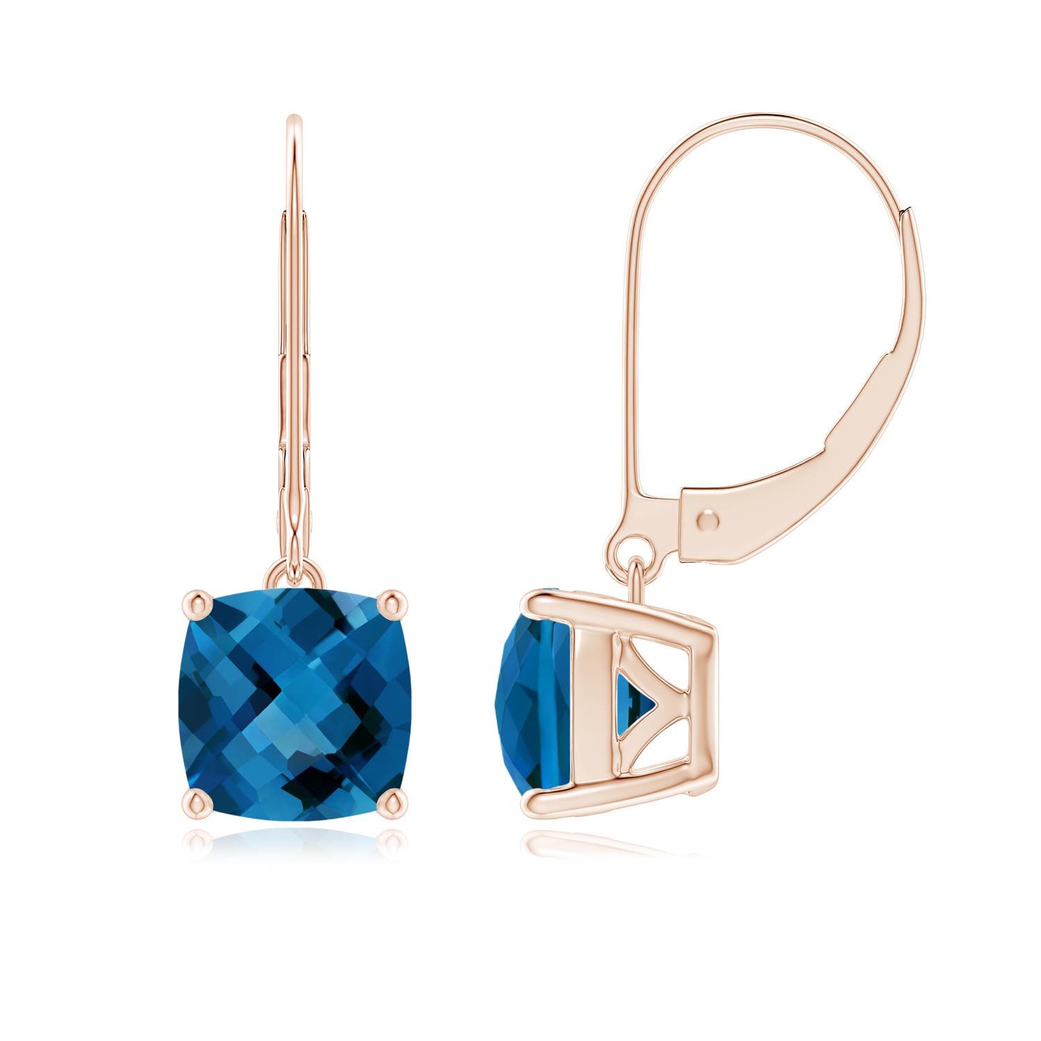 AAA - London Blue Topaz / 3.7 CT / 14 KT Rose Gold