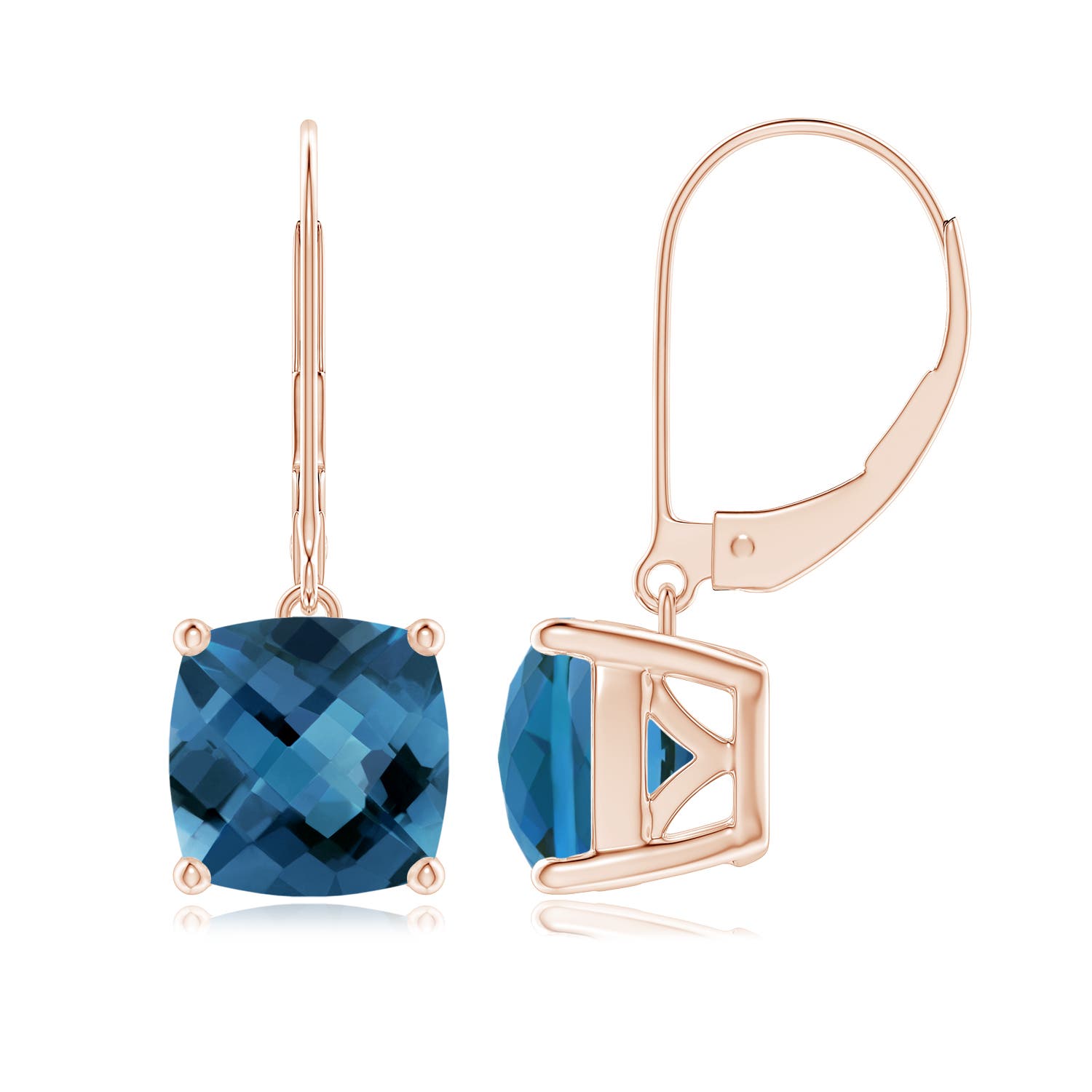 AA - London Blue Topaz / 4.8 CT / 14 KT Rose Gold