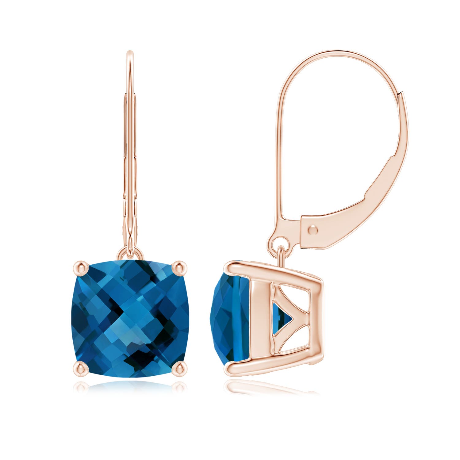 AAA - London Blue Topaz / 4.8 CT / 14 KT Rose Gold