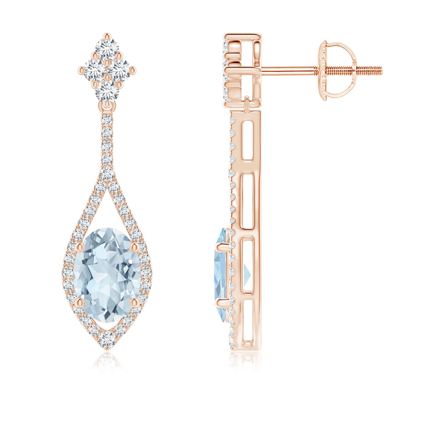 A - Aquamarine / 1.59 CT / 14 KT Rose Gold