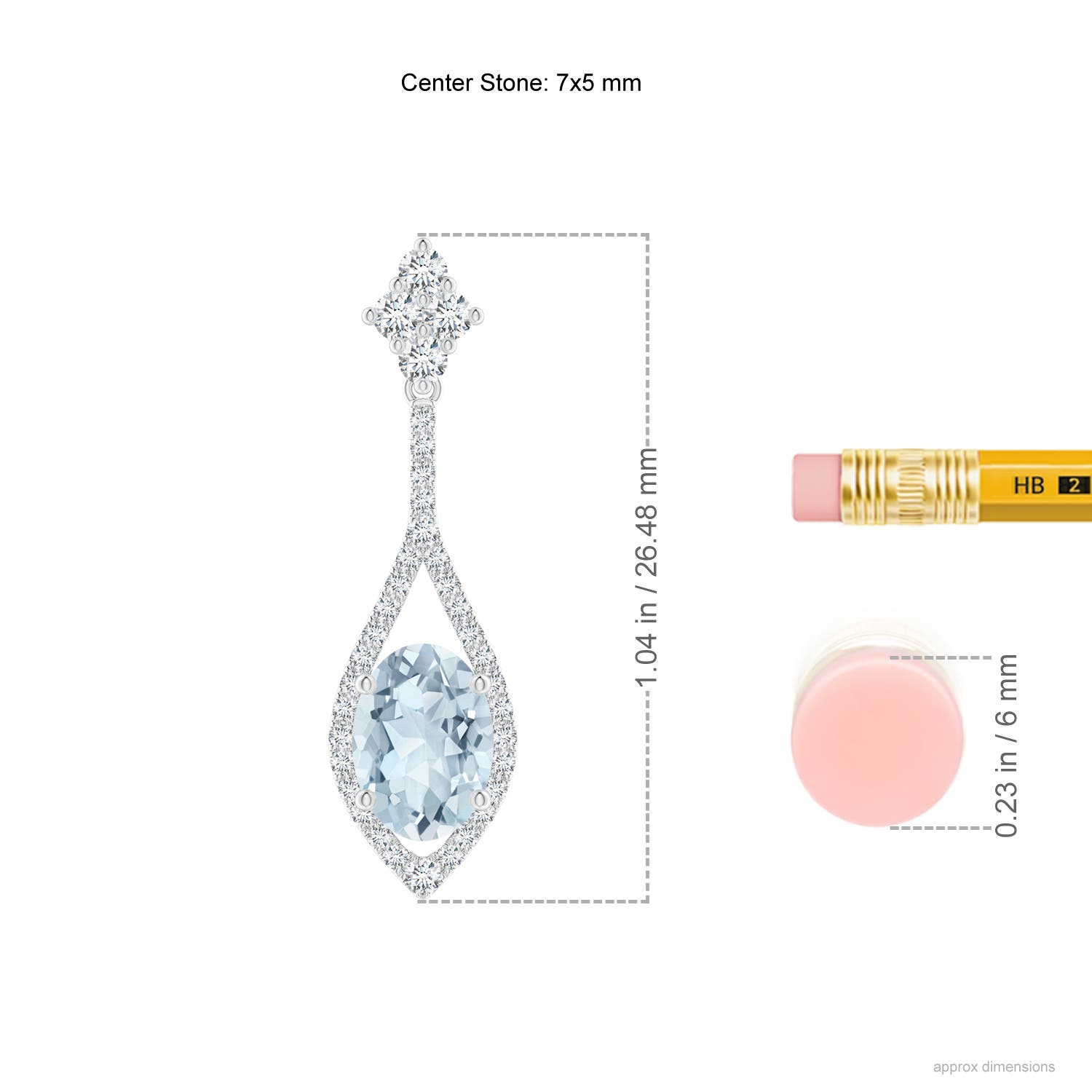 A - Aquamarine / 1.59 CT / 14 KT White Gold