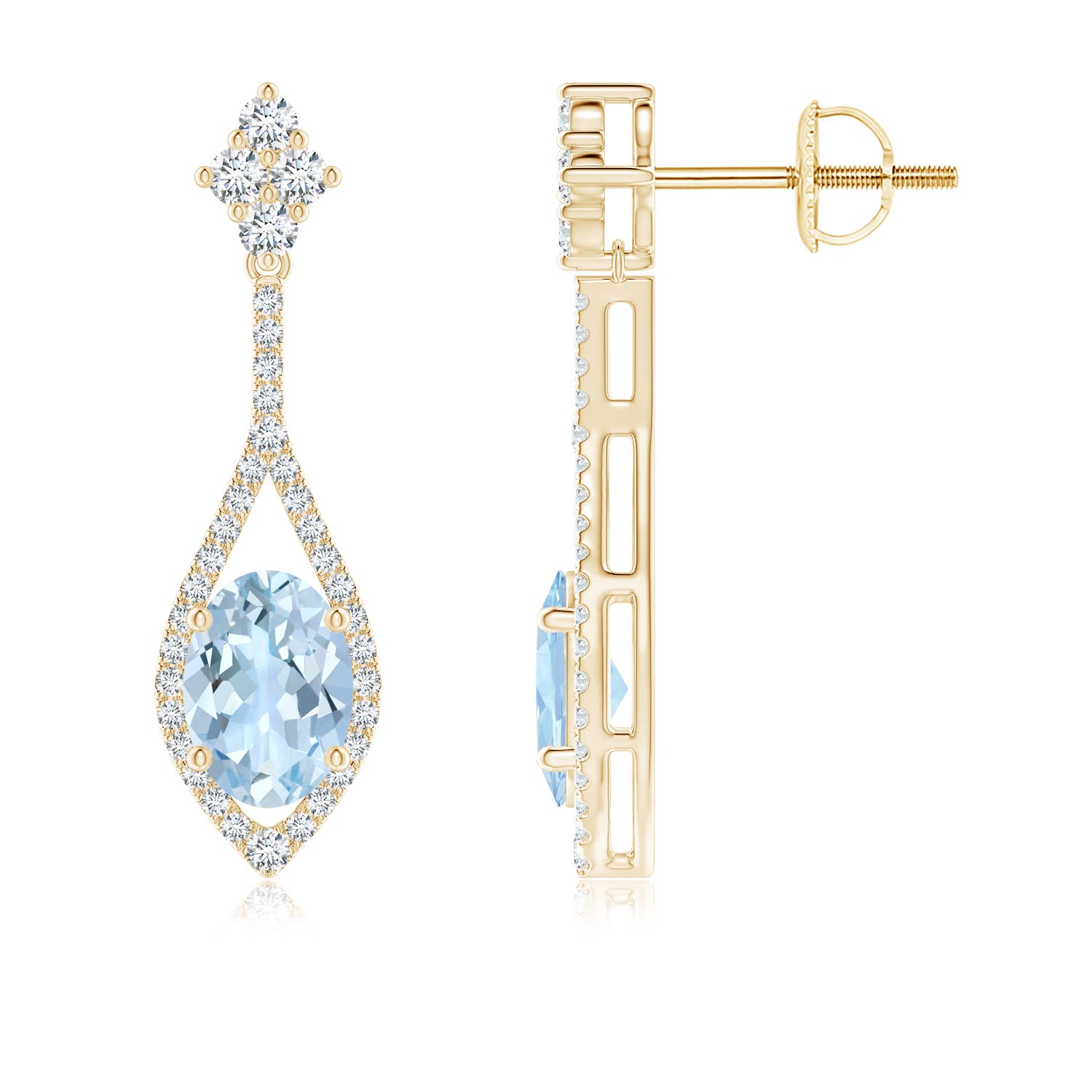 AA - Aquamarine / 1.59 CT / 14 KT Yellow Gold