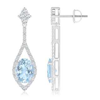 Oval AA Aquamarine
