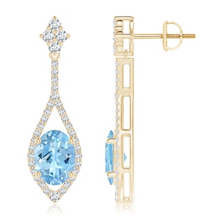 Oval AAAA Aquamarine