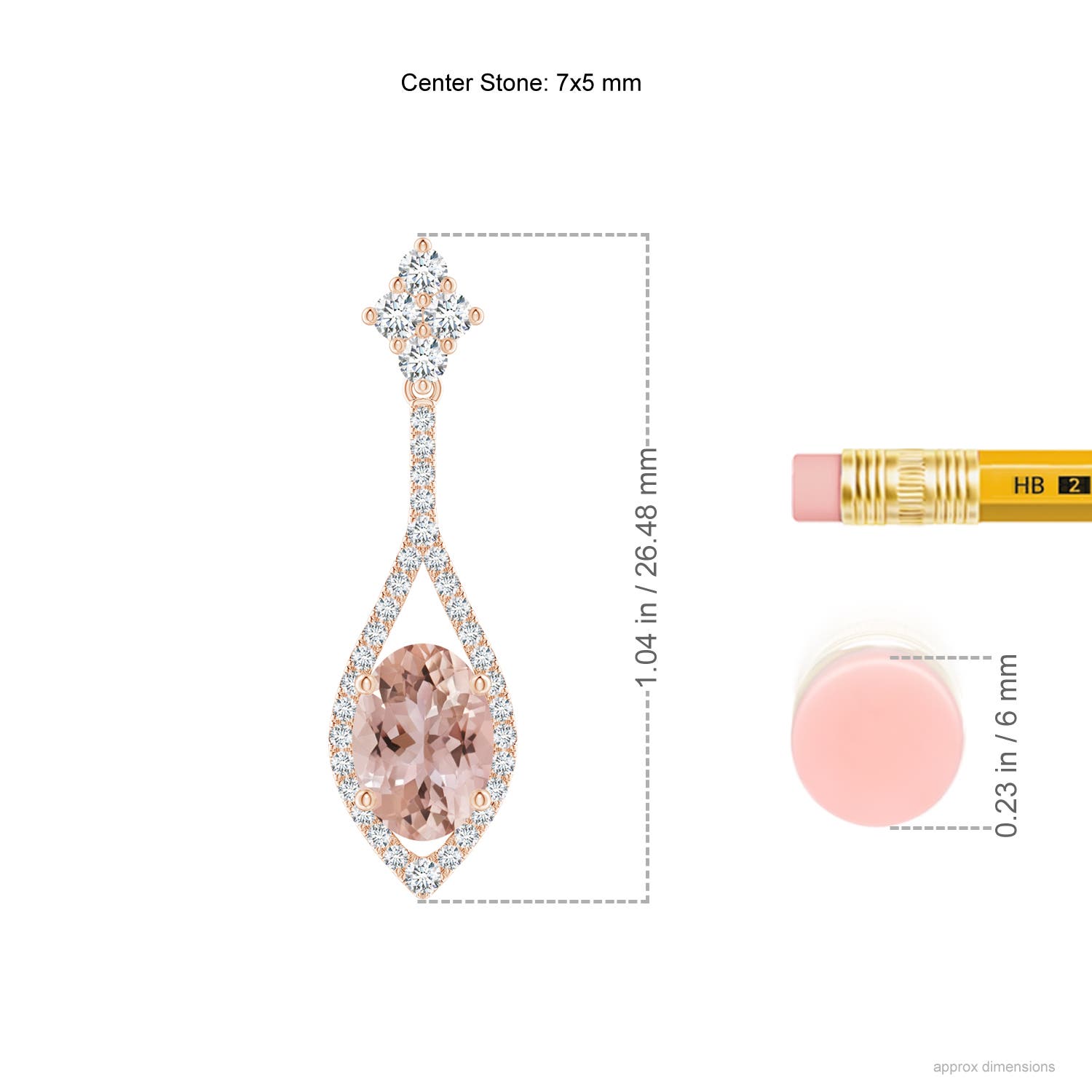 AAA - Morganite / 1.79 CT / 14 KT Rose Gold