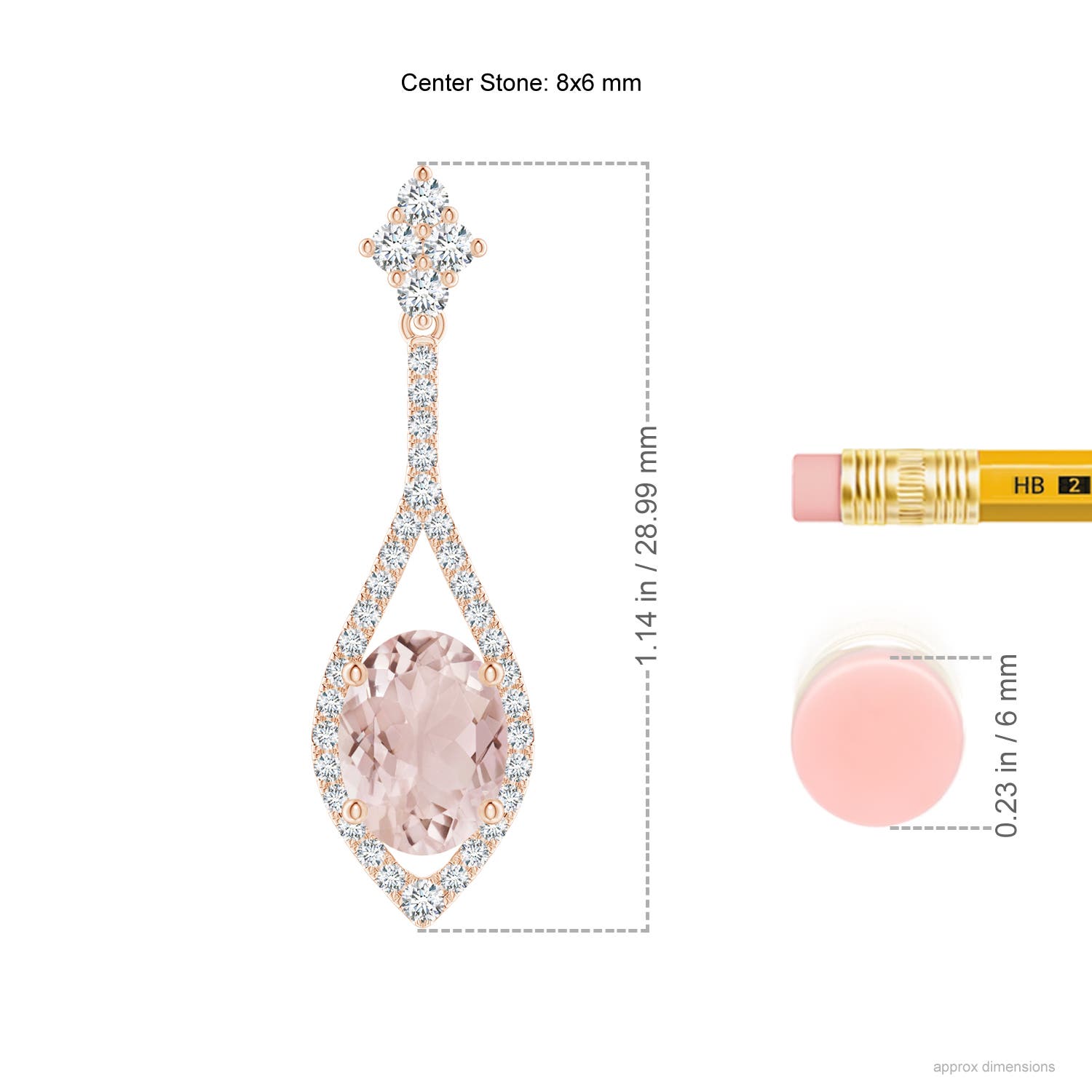 A - Morganite / 2.75 CT / 14 KT Rose Gold