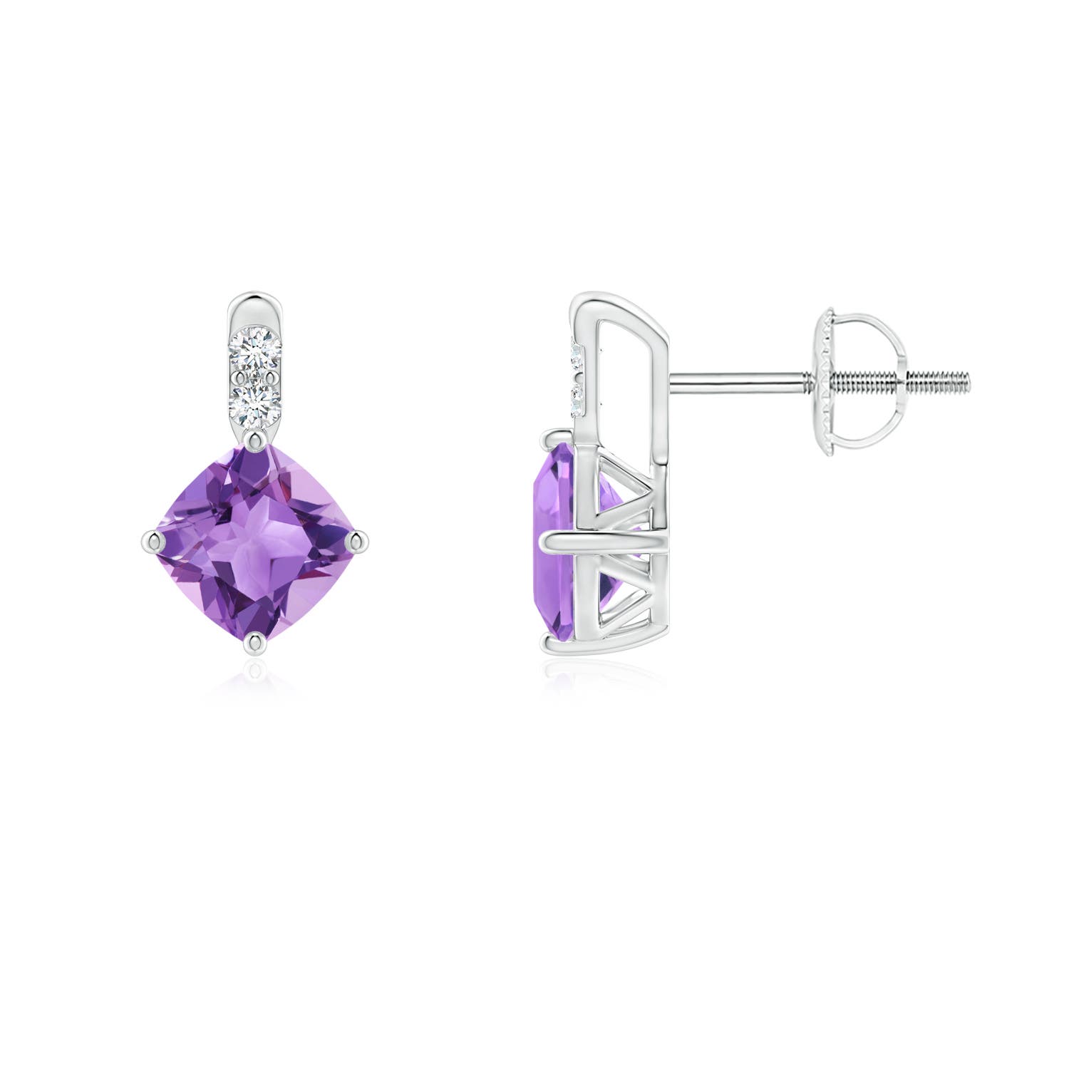 A - Amethyst / 1.26 CT / 14 KT White Gold