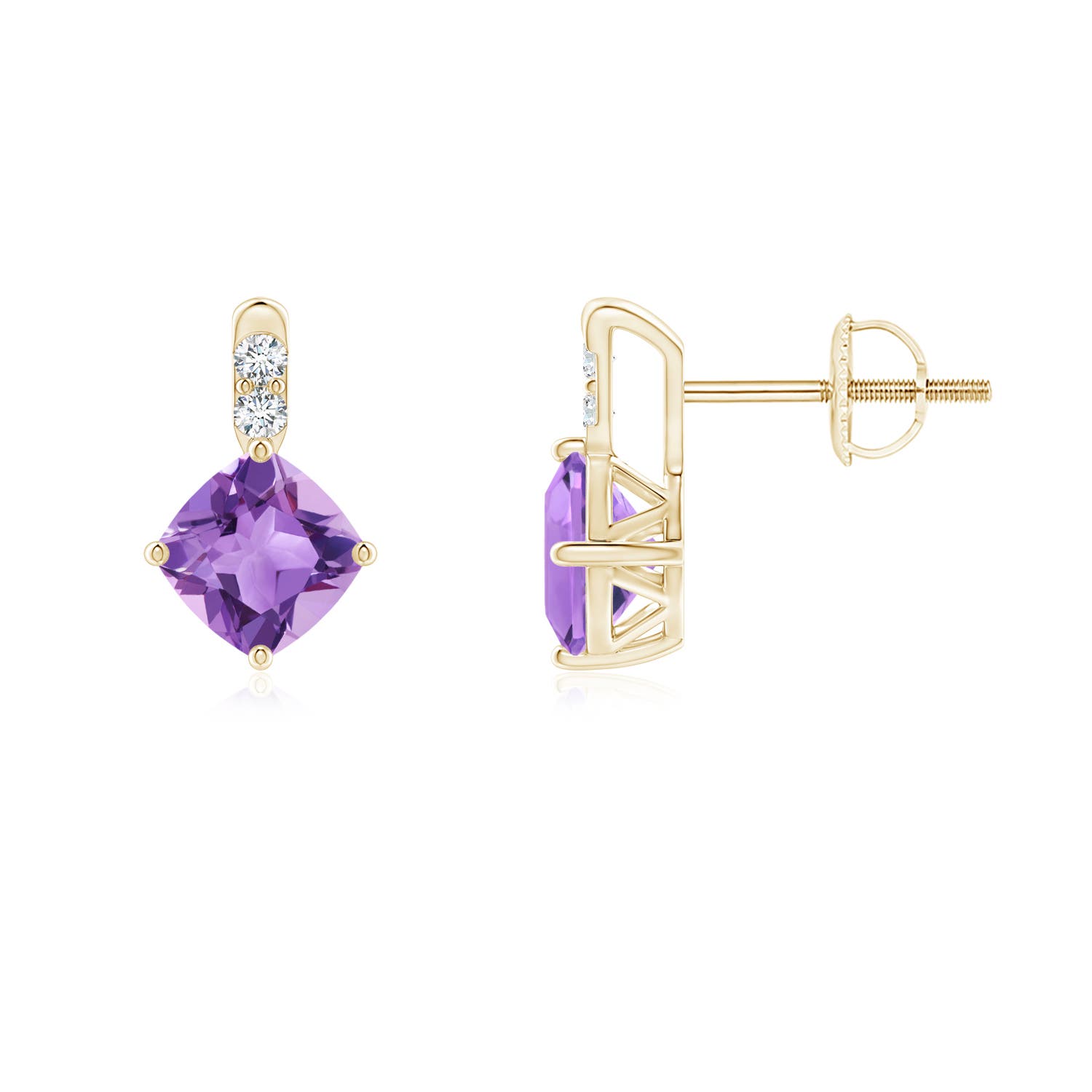 A - Amethyst / 1.26 CT / 14 KT Yellow Gold