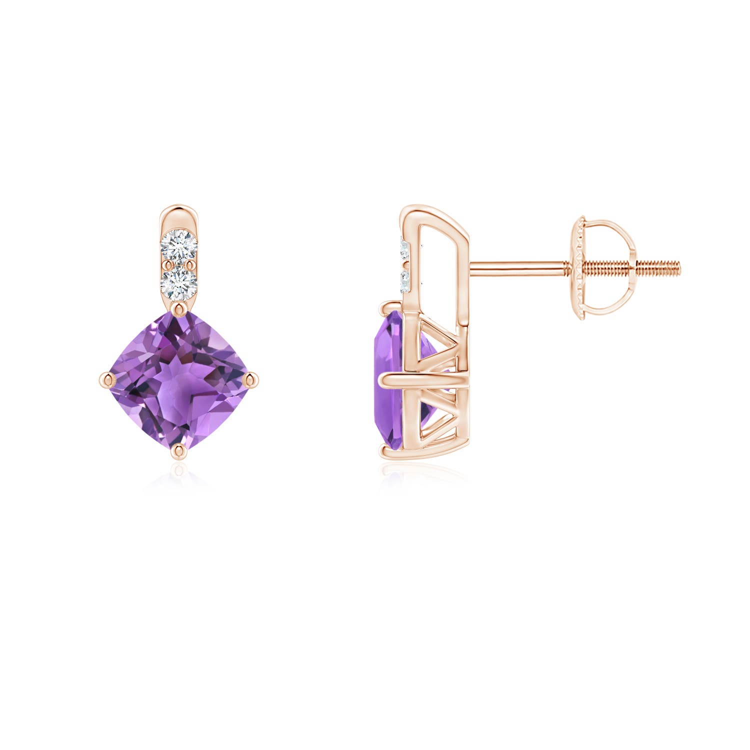 AA - Amethyst / 1.26 CT / 14 KT Rose Gold