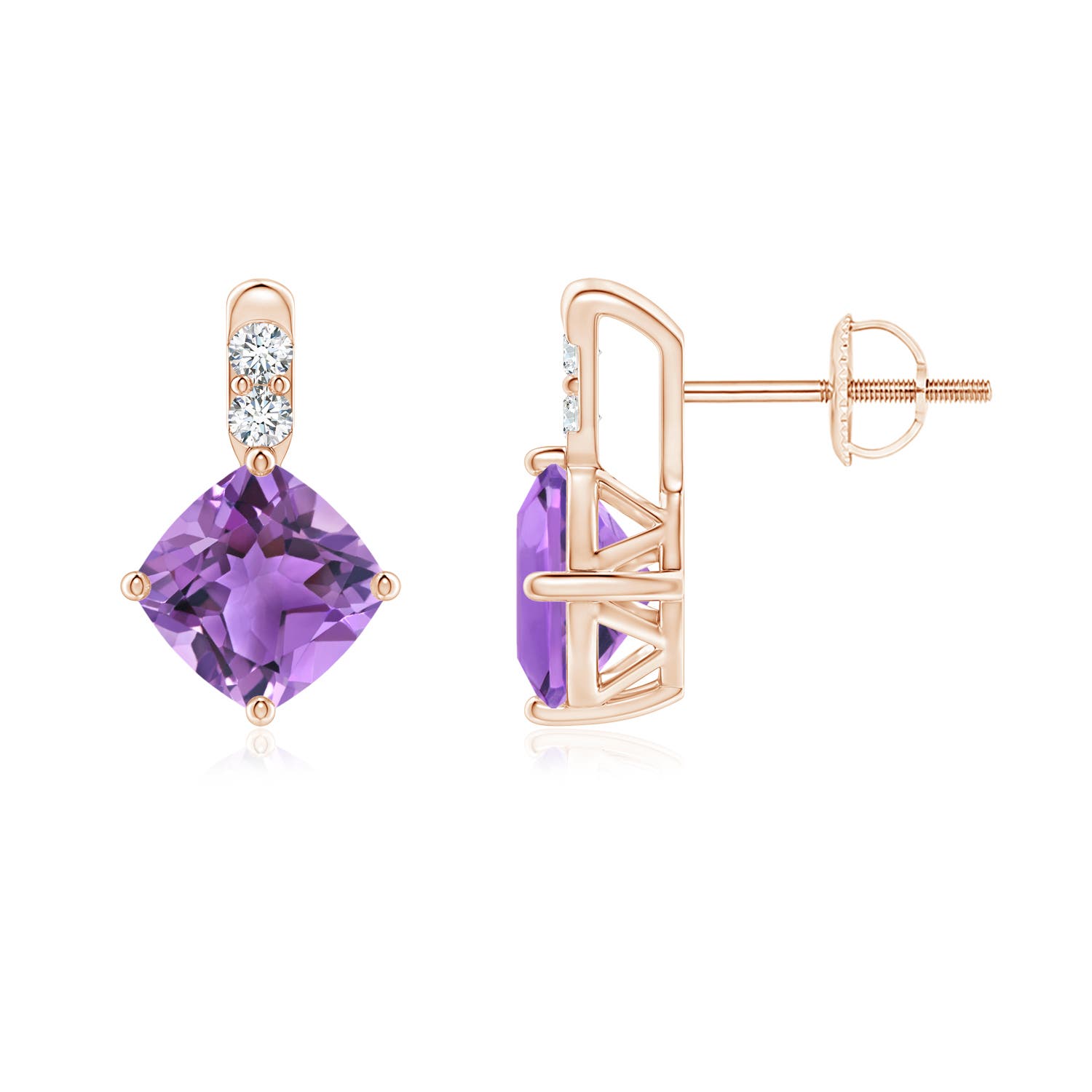 AA - Amethyst / 1.7 CT / 14 KT Rose Gold