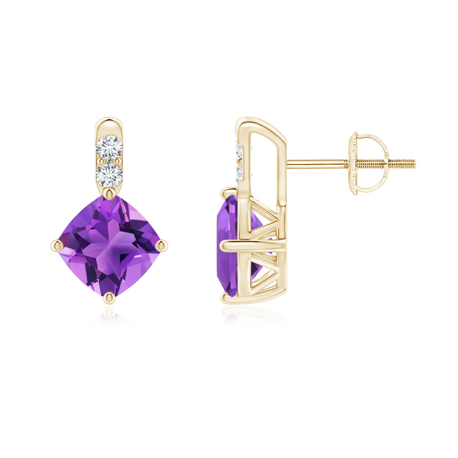 AAA - Amethyst / 1.7 CT / 14 KT Yellow Gold